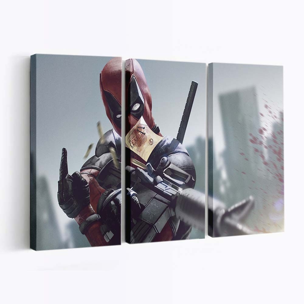 Deadpool spät Leinwandbild - Marvel Wanddeko