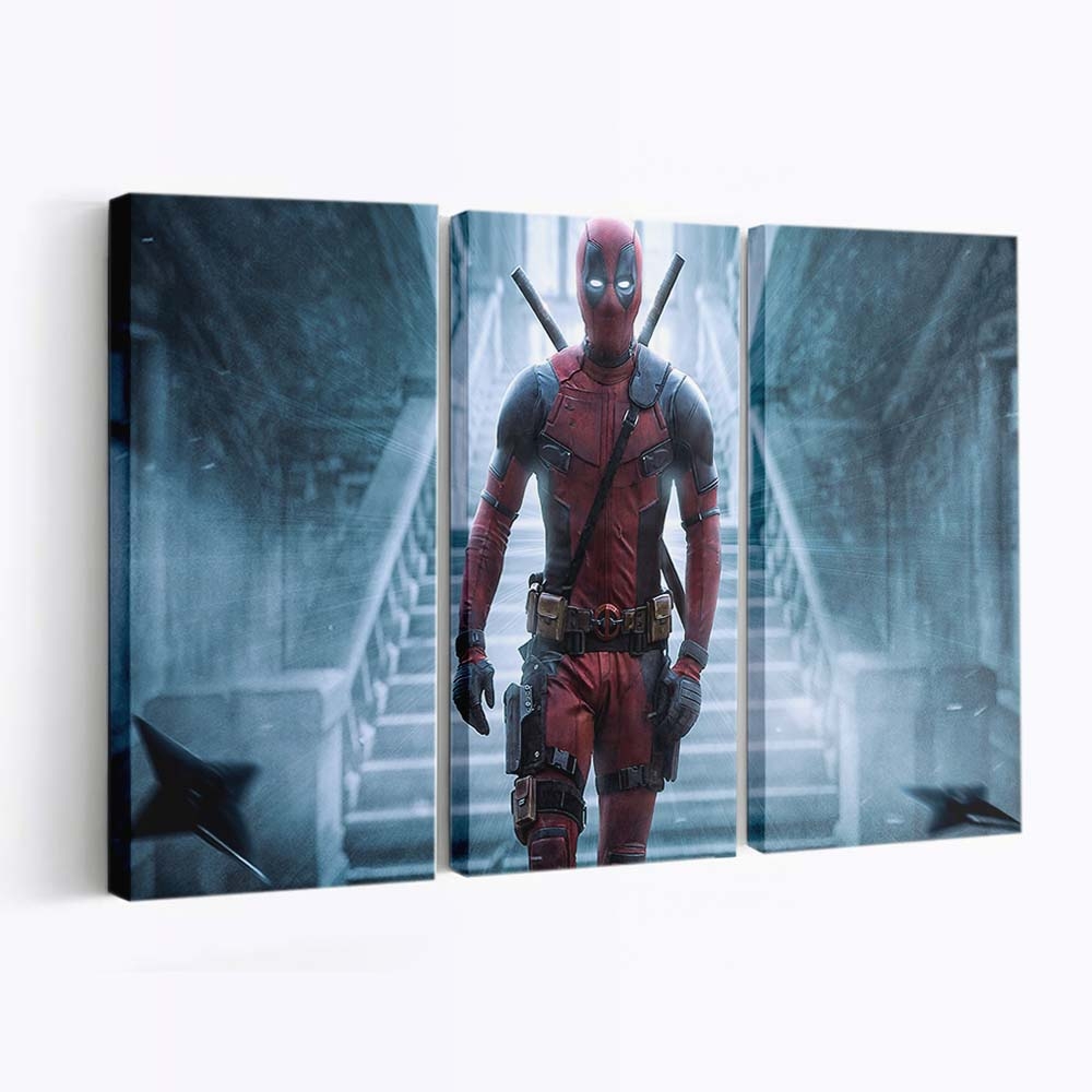 Deadpool Marvel Leinwandbild - Marvel Wanddeko