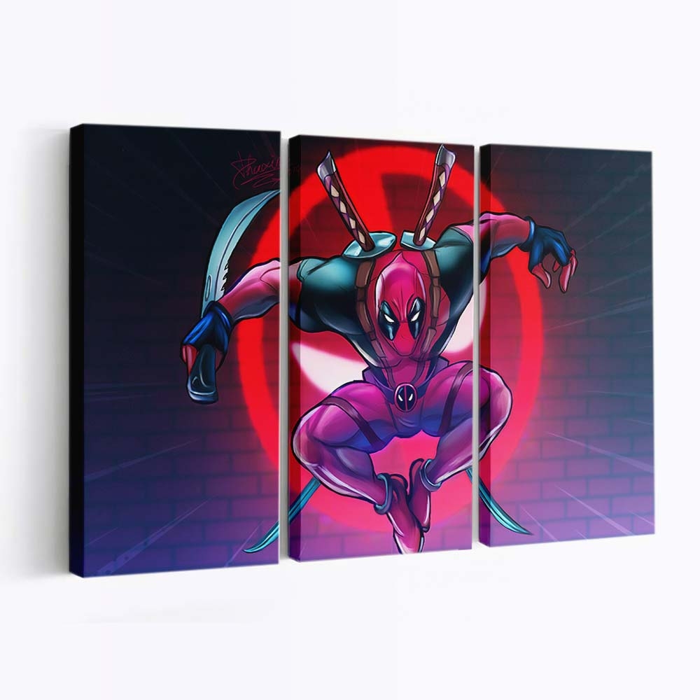 Deadpool Neue Artwork Leinwandbild - Marvel Wanddeko