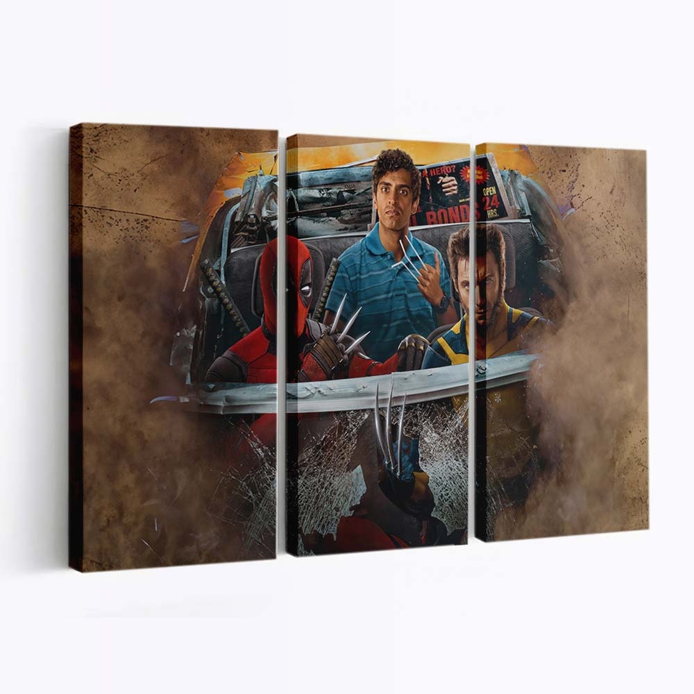 Marvel Deadpool und Wolverine (2024) Leinwandbild - Marvel Wanddeko