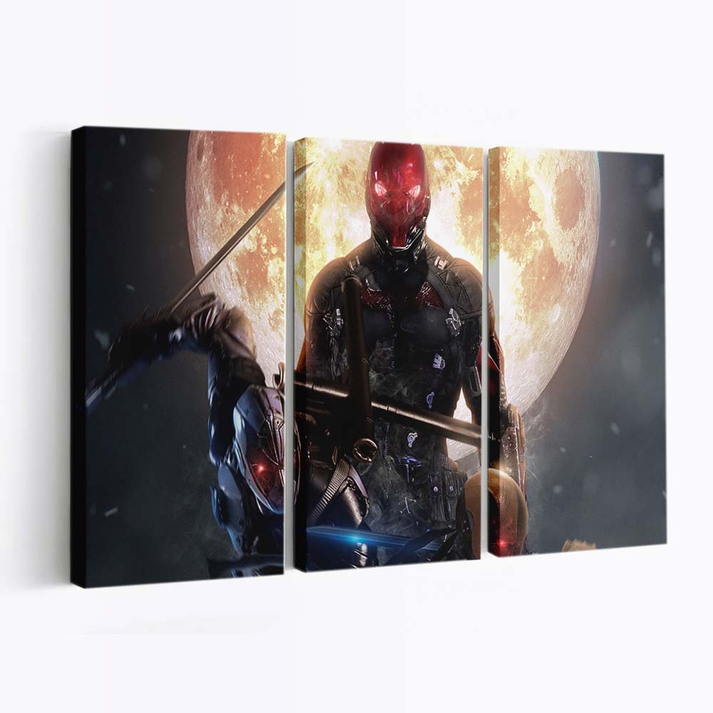Red Hood x Deadpool x Deathstroke Leinwandbild - Marvel Wanddeko