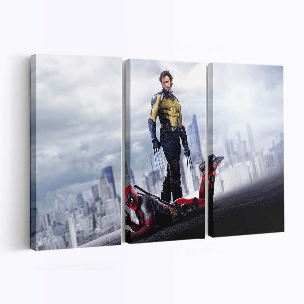 Unbreakable Bonds: Wolverine und Deadpool Leinwandbild - Marvel Wanddeko