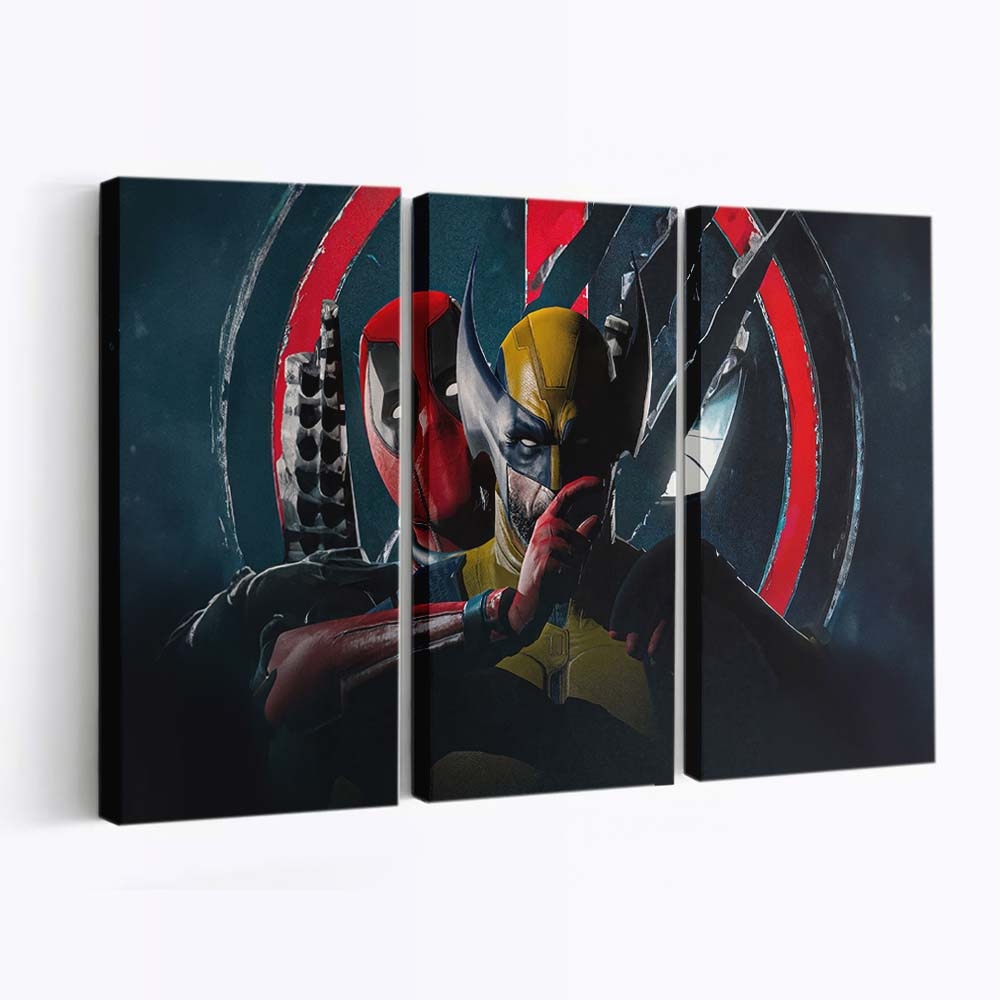 Wolverine und Deadpool: Krawall Leinwandbild - Marvel Wanddeko