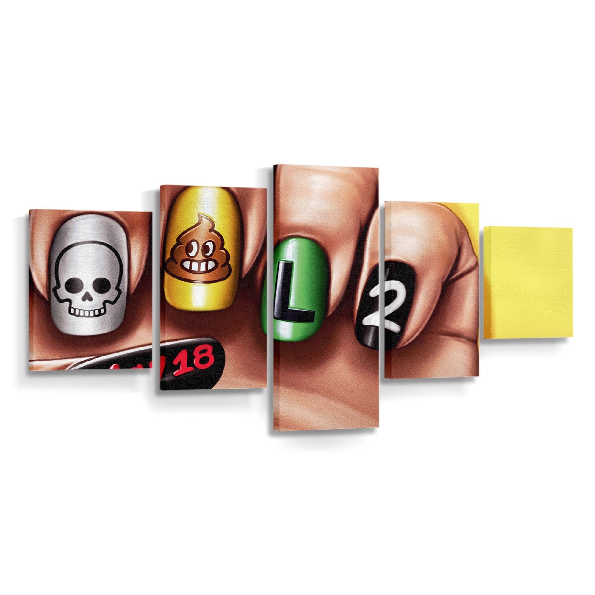 Deadpool 2: Lustige Nagelkunst Leinwandbild - Marvel Wanddeko