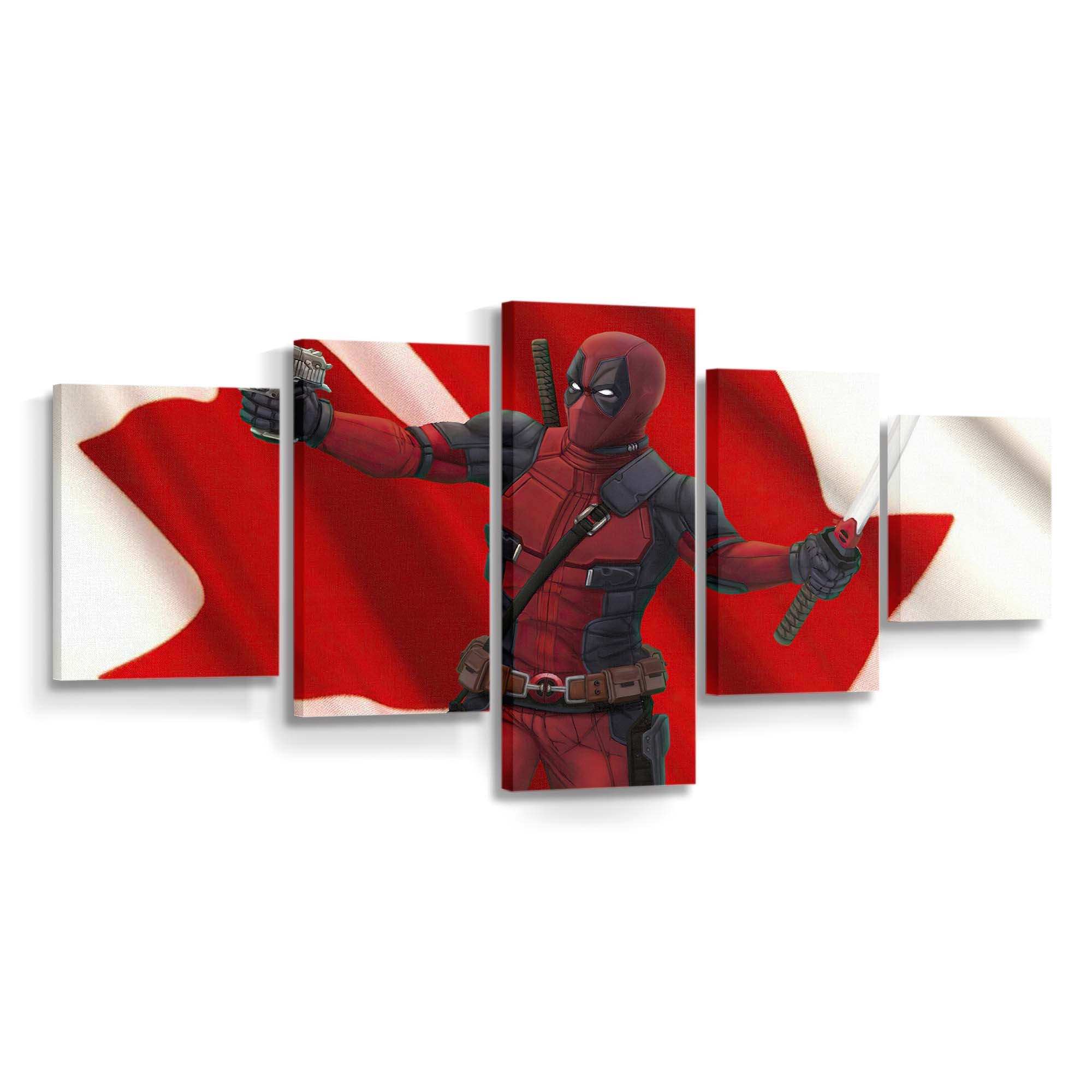 Kanadischer Deadpool Leinwandbild - Marvel Wanddeko