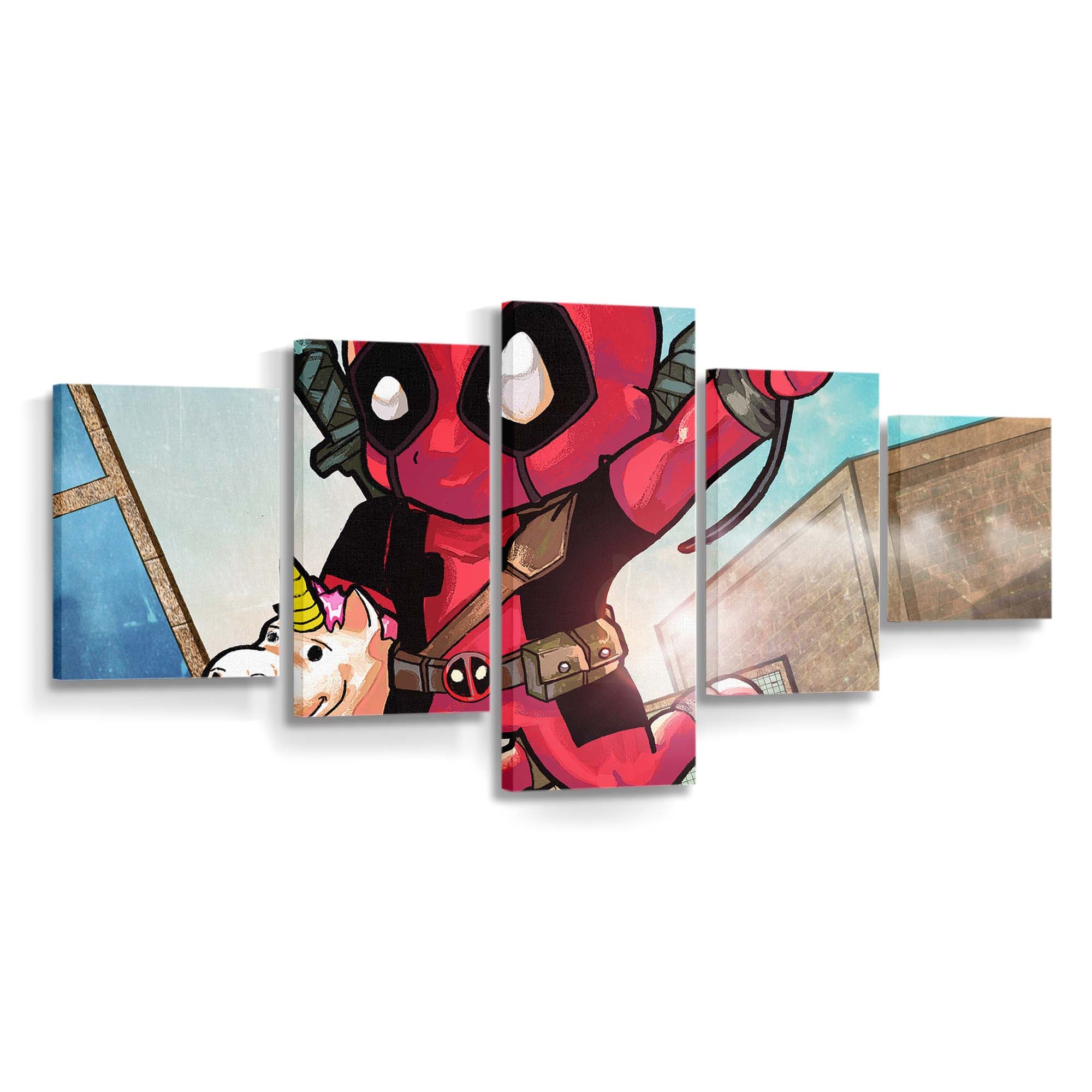 Chibi Deadpool Leinwandbild - Marvel Wanddeko