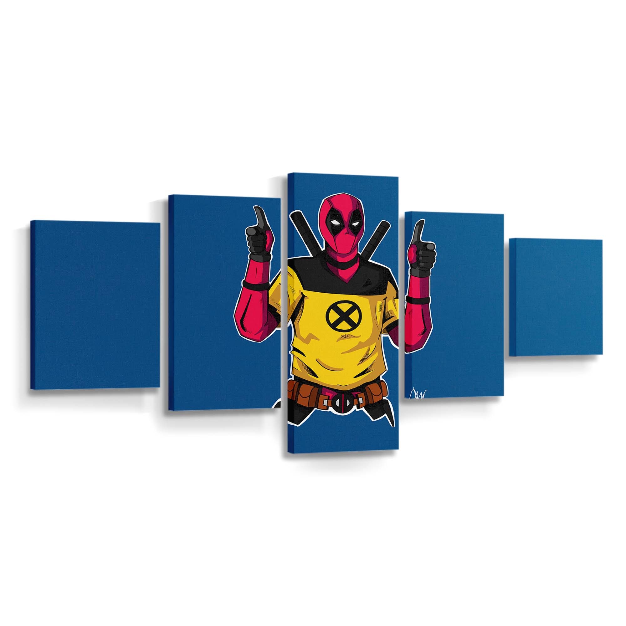 Deadpool 2 Charakter Artwork Leinwandbild - Marvel Wanddeko