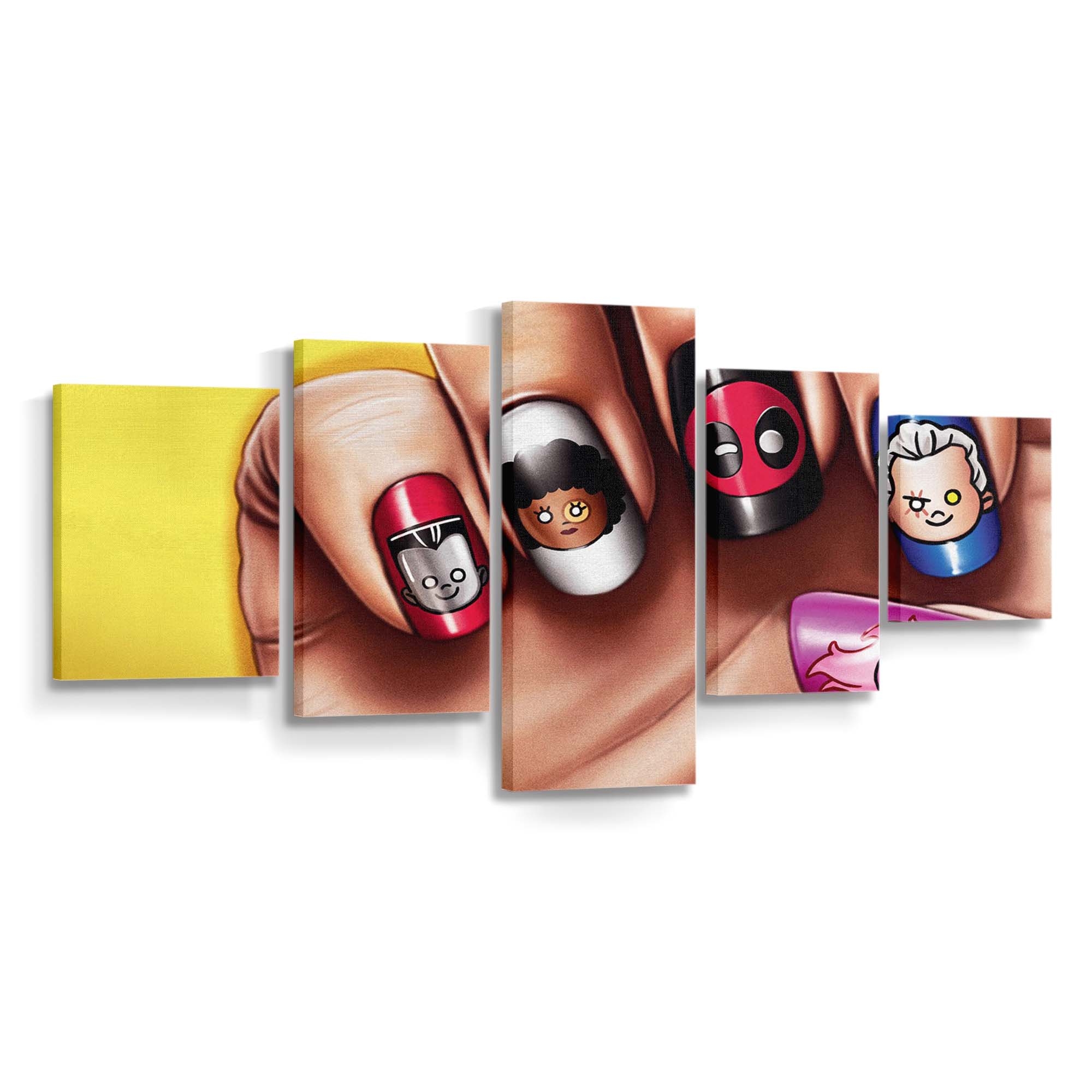 Deadpool 2 Lustige Nagelkunst Leinwandbild - Marvel Wanddeko
