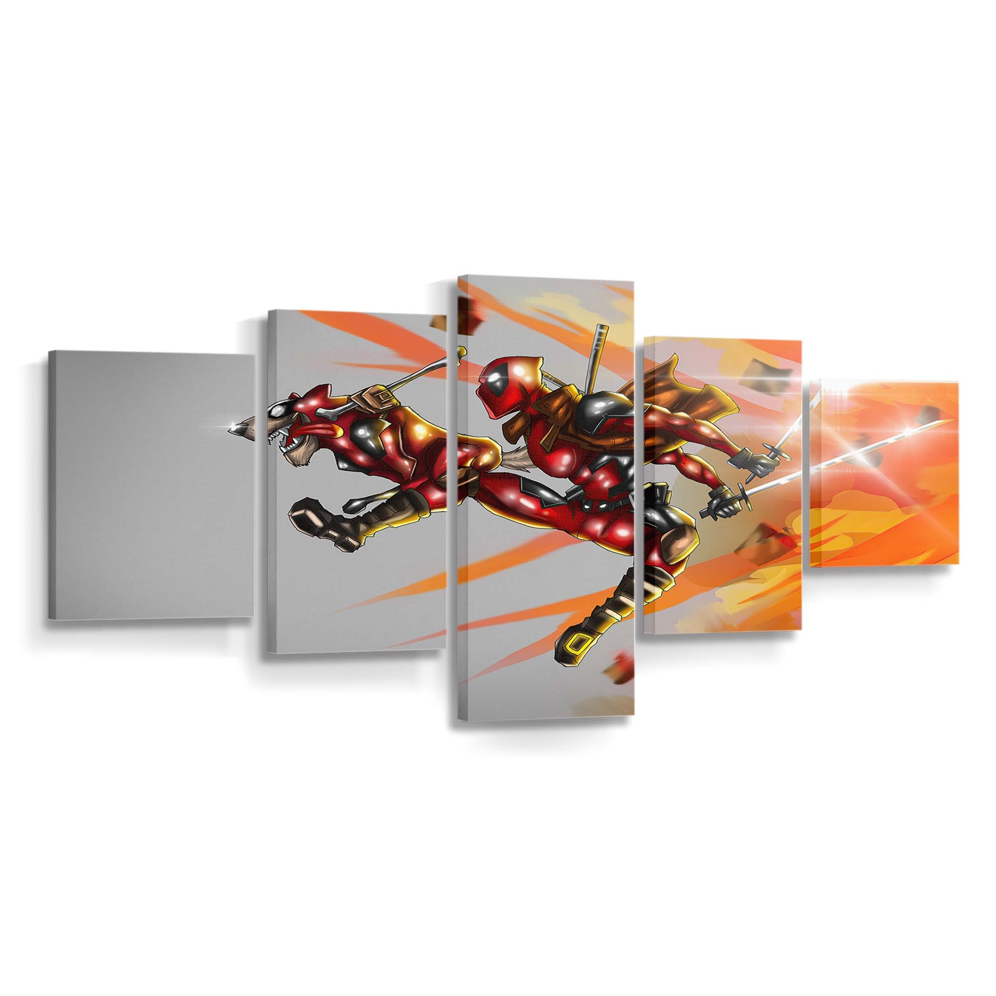 Deadpool 2020 Artwork Leinwandbild - Marvel Wanddeko