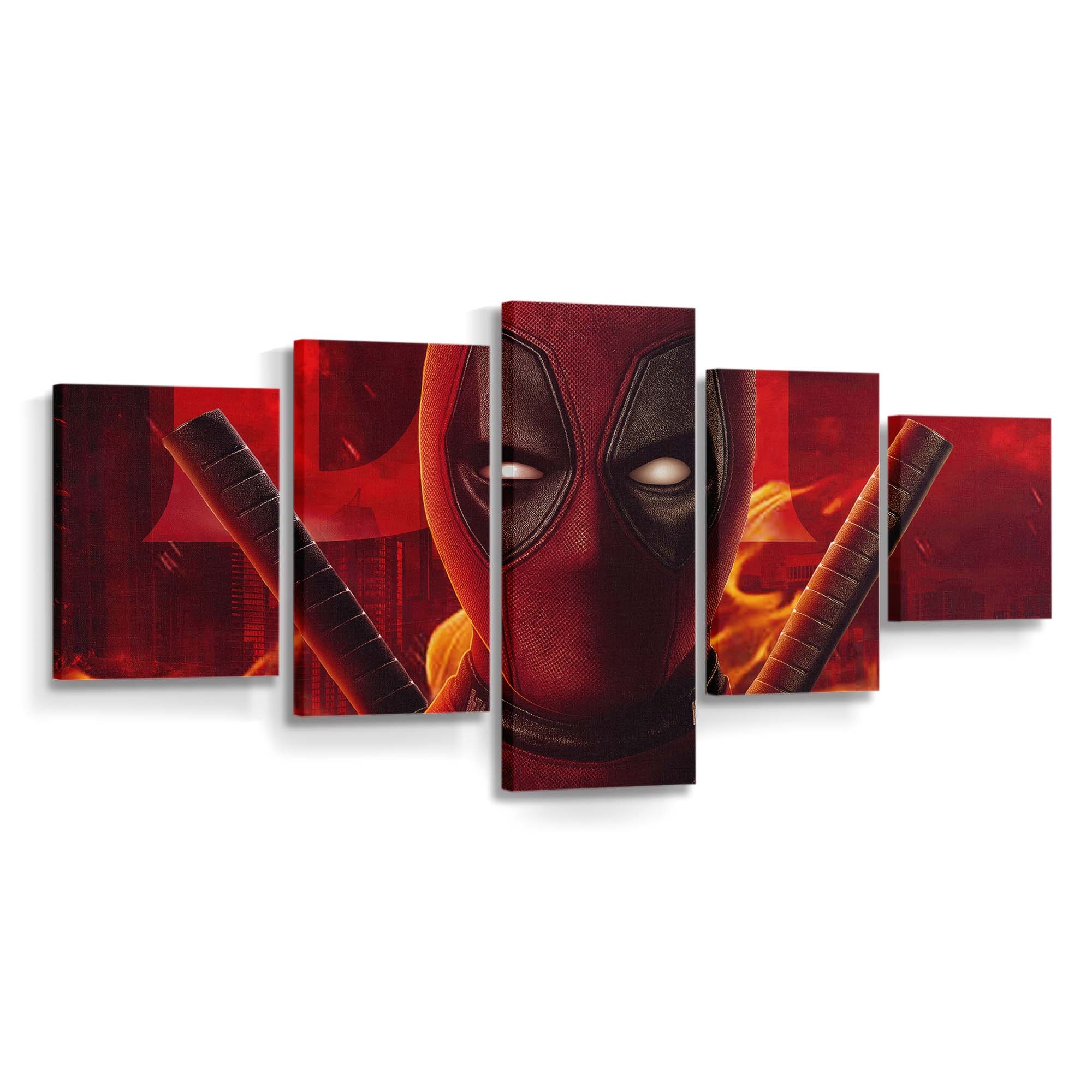 Deadpool 2023 Artwork Leinwandbild - Marvel Wanddeko