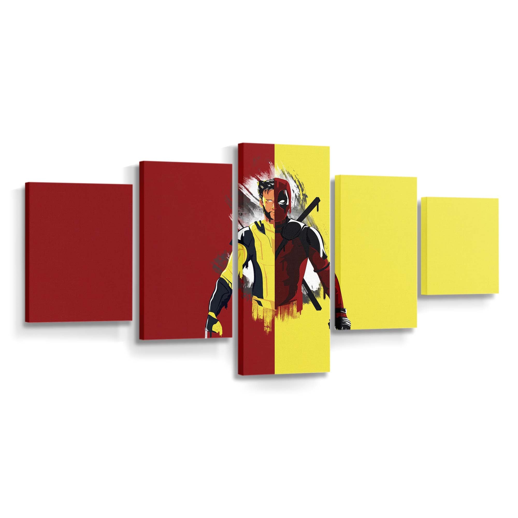 Deadpool 3 Minimalismus Leinwandbild - Marvel Wanddeko