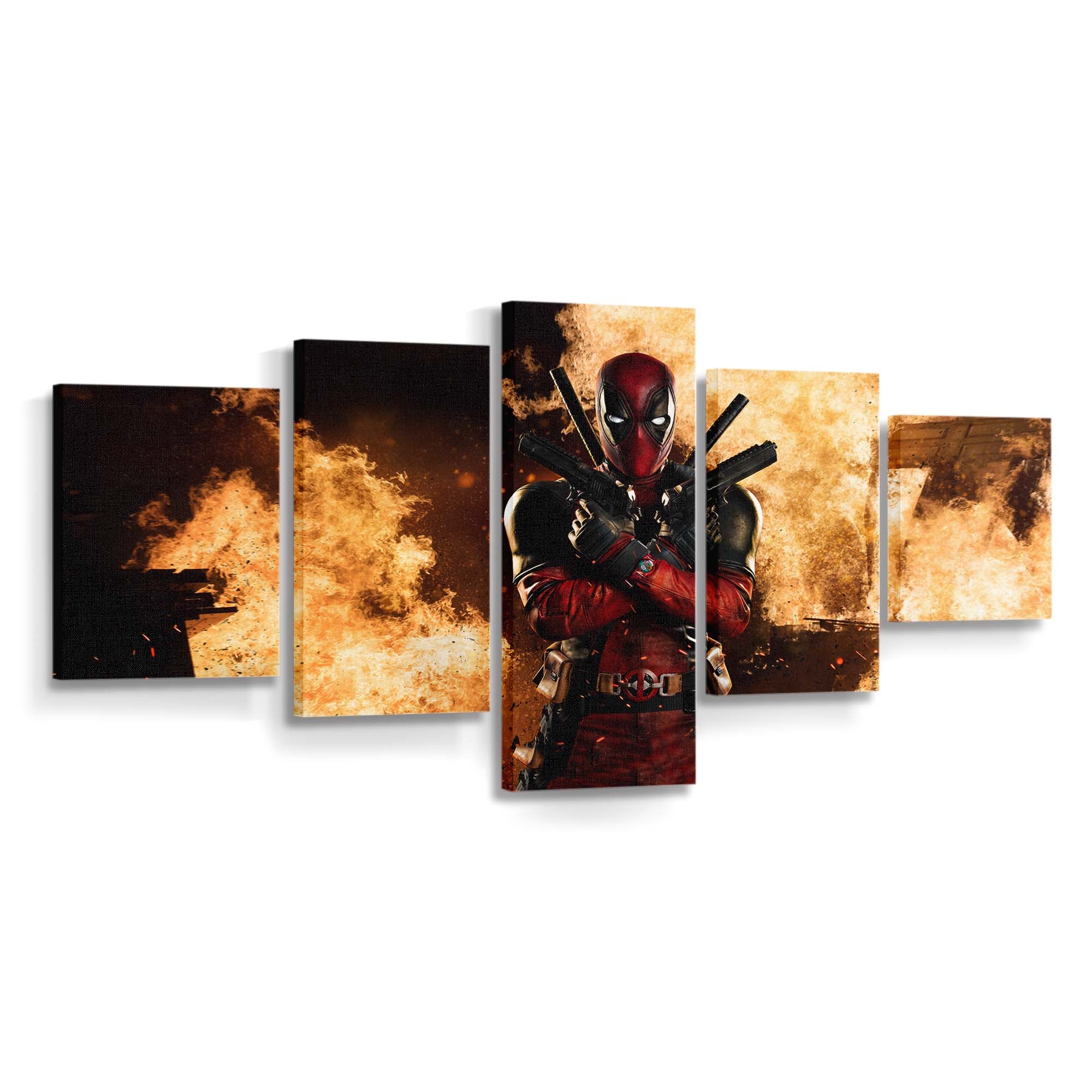 Deadpool Cosplay Leinwandbild - Marvel Wanddeko