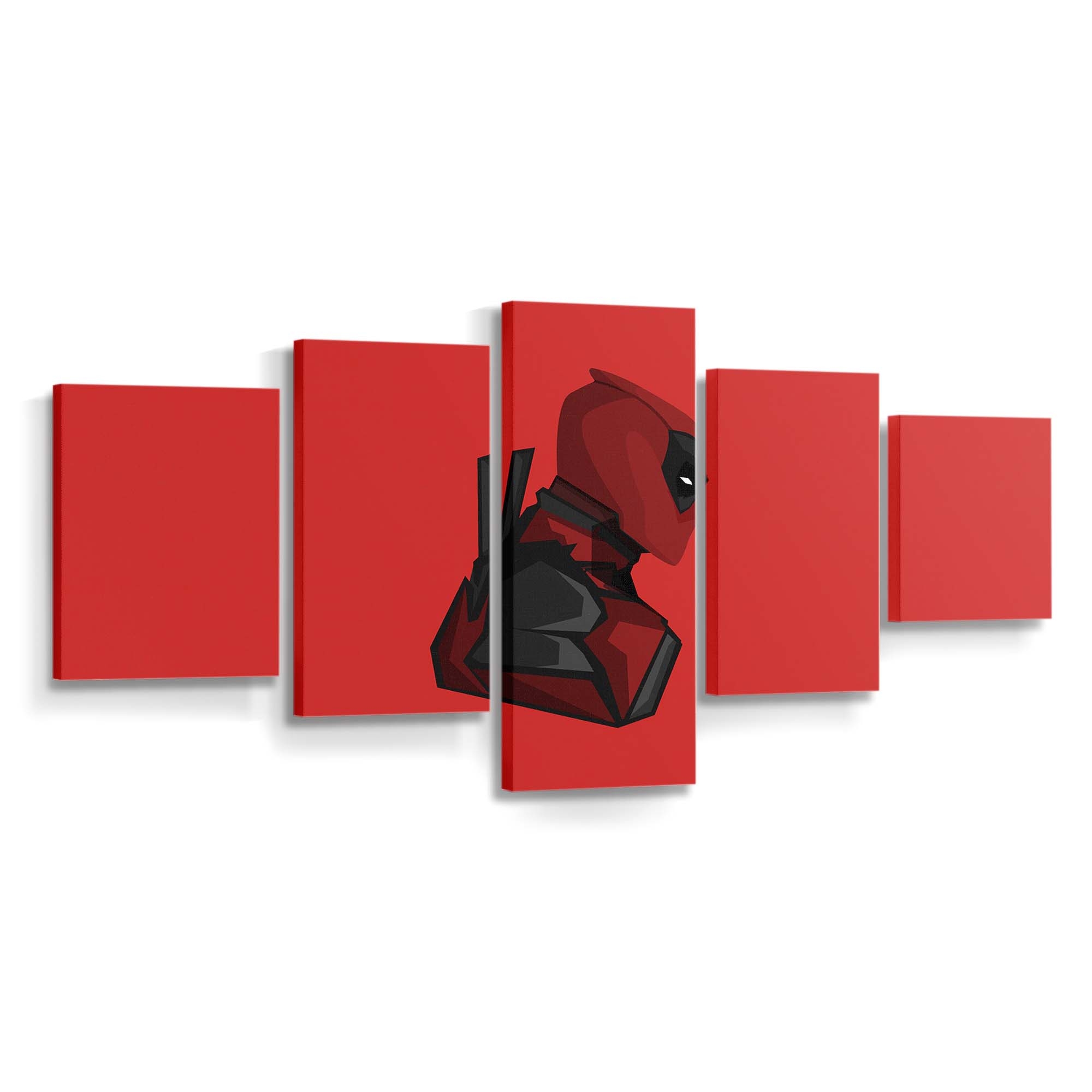 Deadpool Minimalismus 2 Leinwandbild - Marvel Wanddeko