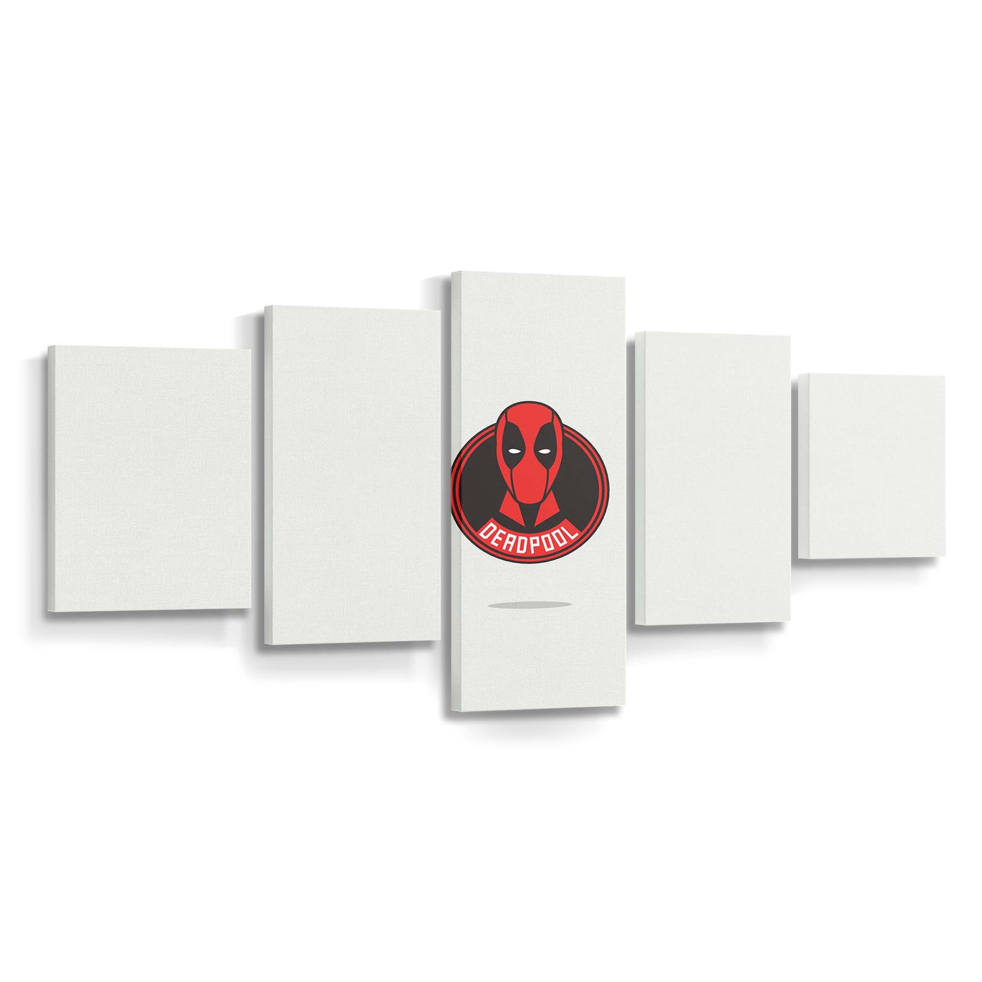 Deadpool: Minimales Logo von Deadpool America Leinwandbild - Marvel Wanddeko
