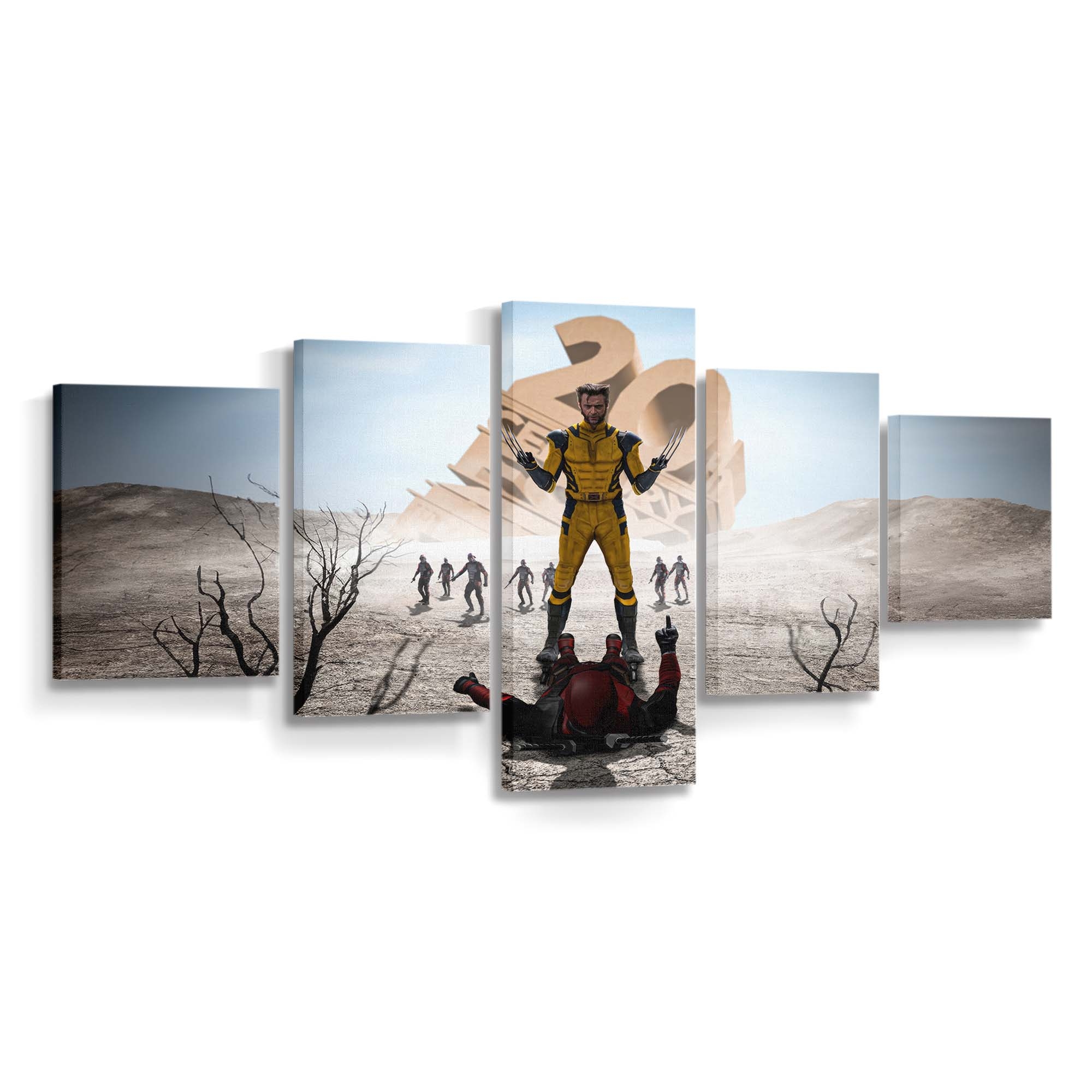 Tödliches Team von Deadpool und Wolverine Leinwandbild - Marvel Wanddeko