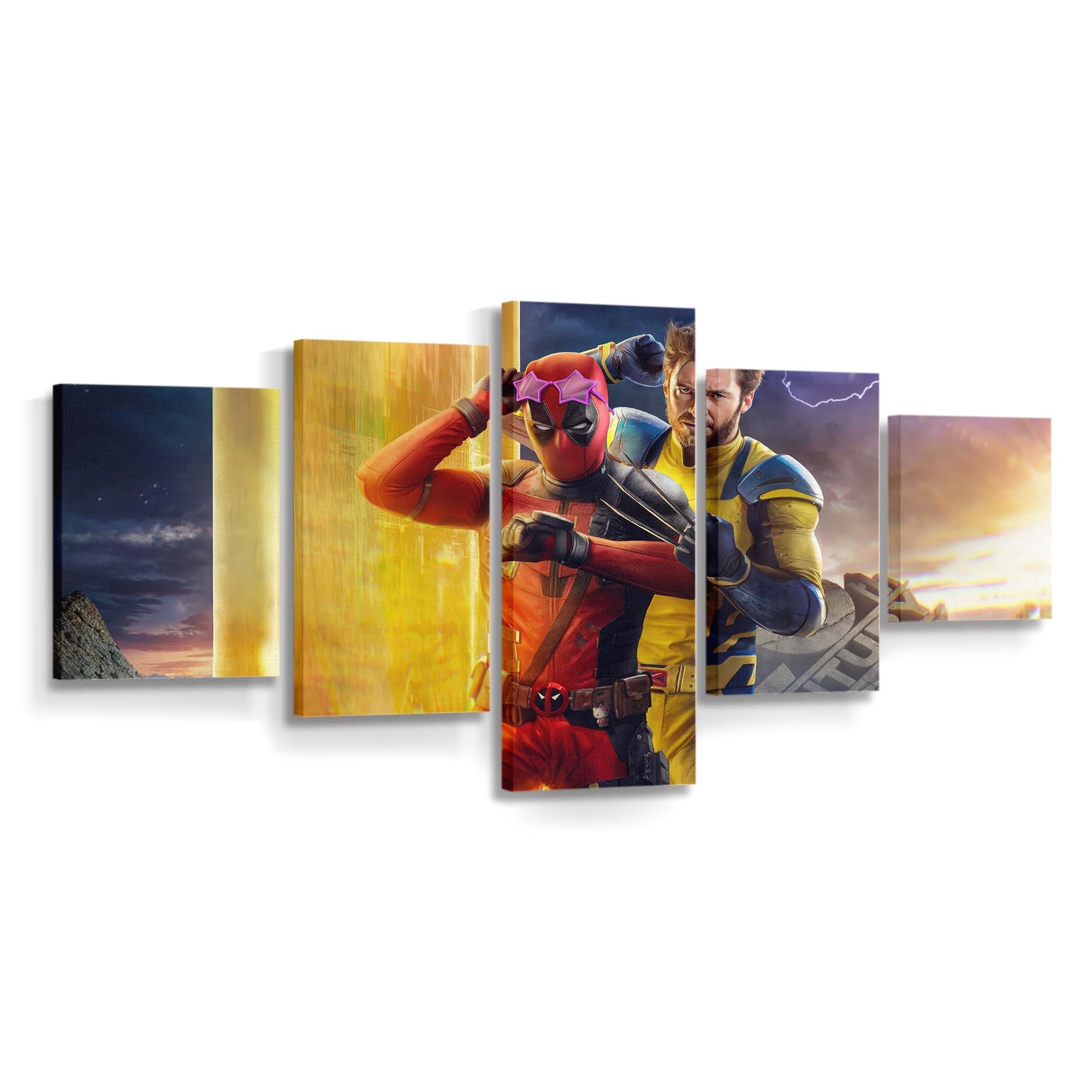 Deadpool und Wolverine Film Leinwandbild - Marvel Wanddeko