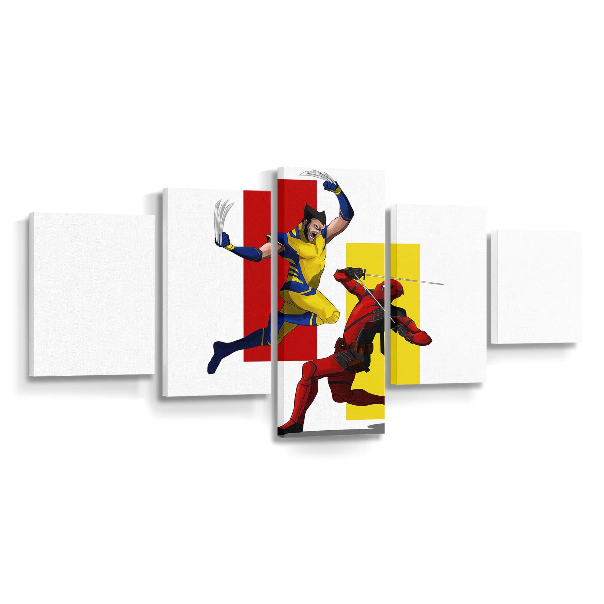 Deadpool und Wolverine Tag Team Chaos Leinwandbild - Marvel Wanddeko