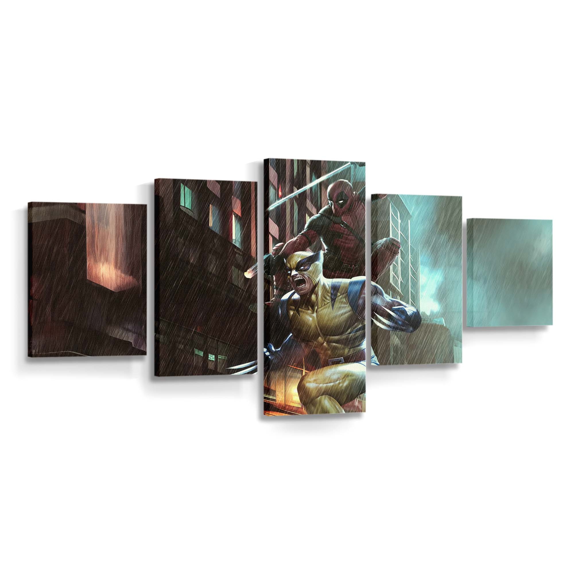 Deadpool und Wolverine: Wilde Fahrt Leinwandbild - Marvel Wanddeko