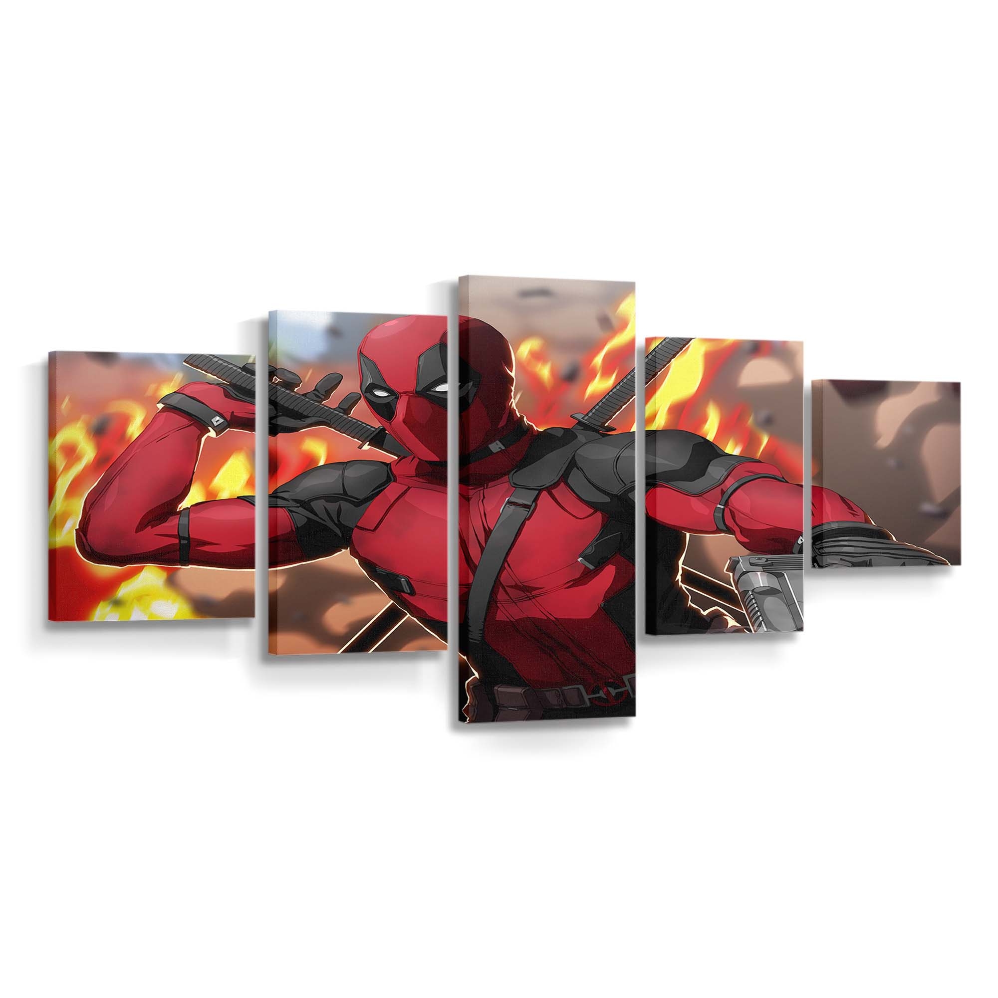 Deadpool Artwork 7 Leinwandbild - Marvel Wanddeko