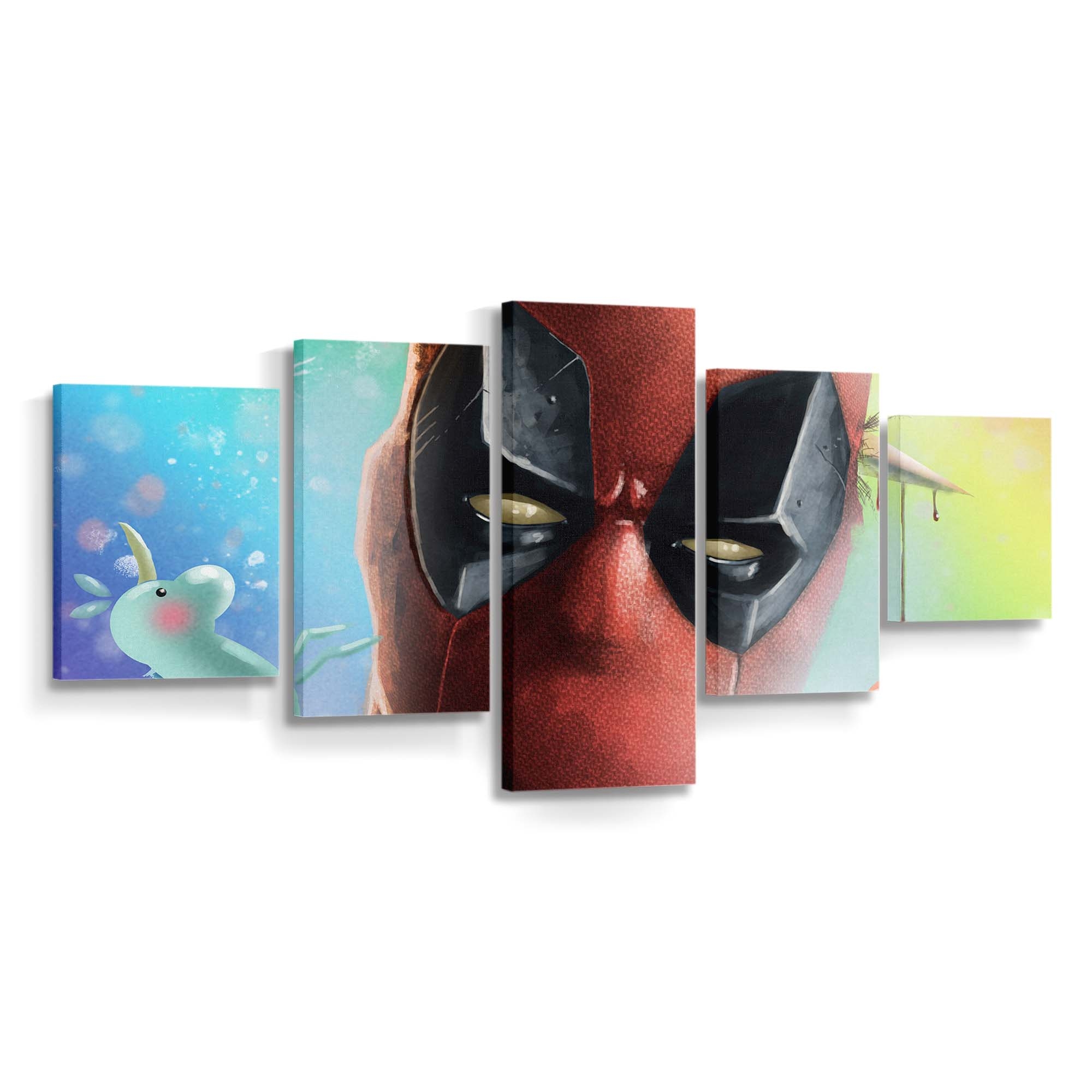 Deadpool Artwork Neu 2 Leinwandbild - Marvel Wanddeko