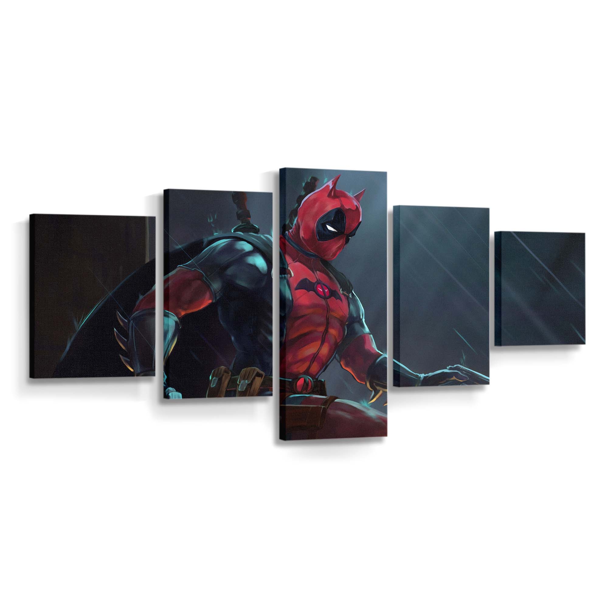 Deadpool als Batman Leinwandbild - Marvel Wanddeko