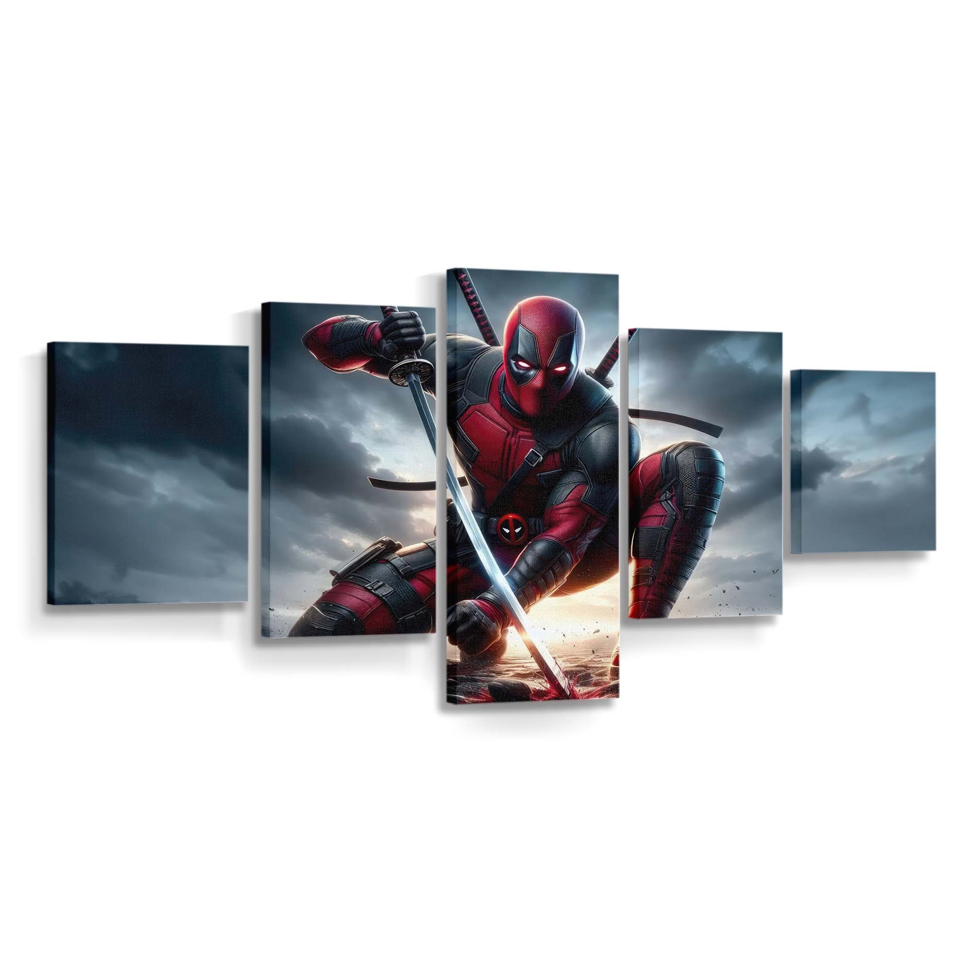 Deadpool Die vierte Wand durchbrechen Leinwandbild - Marvel Wanddeko