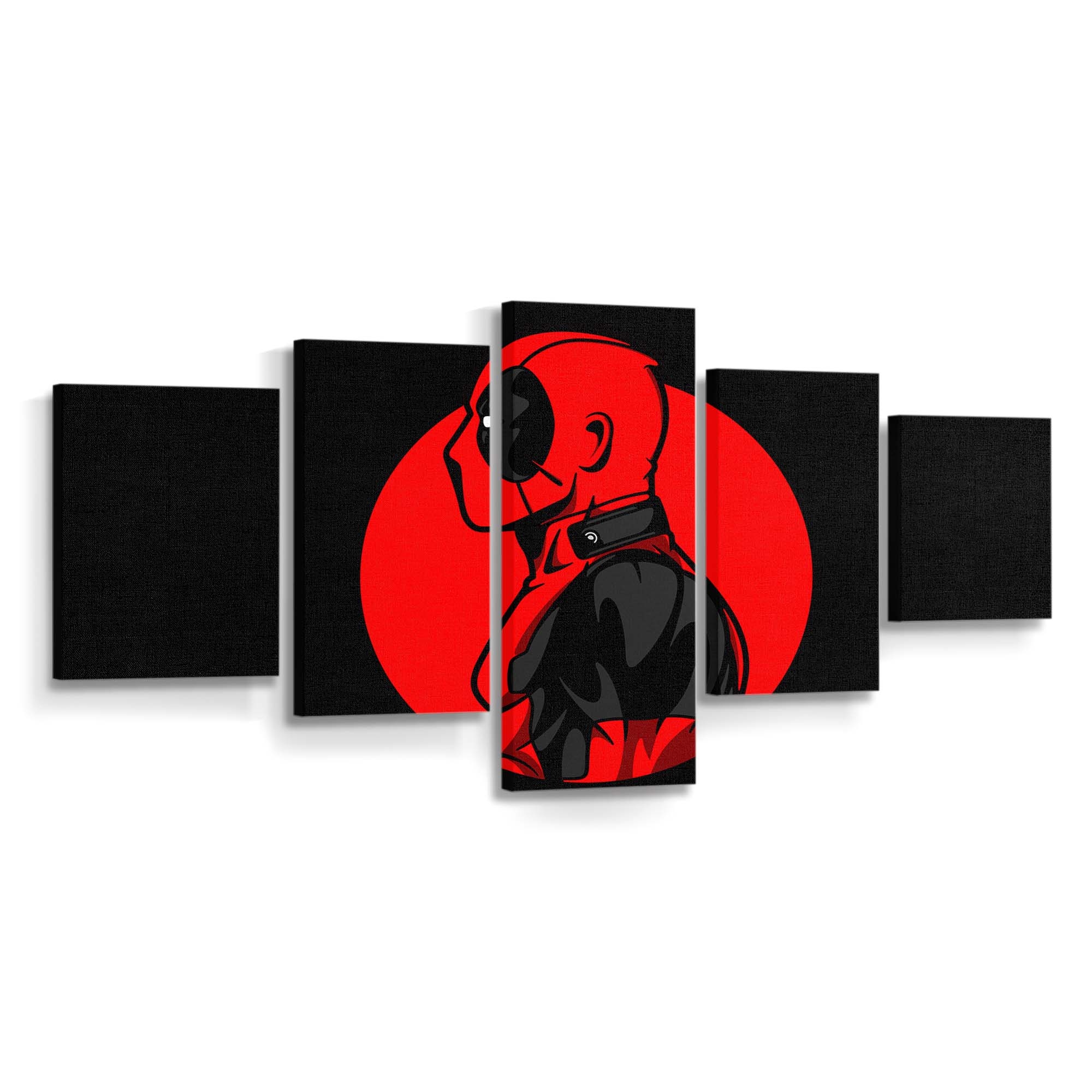 Deadpool: Lustiges Deadlift Leinwandbild - Marvel Wanddeko