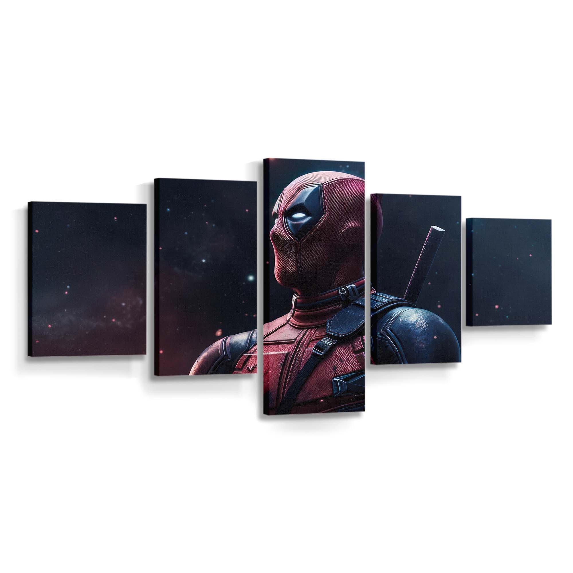 Deadpool: Tödliches Schwertspiel in Aktion Leinwandbild - Marvel Wanddeko