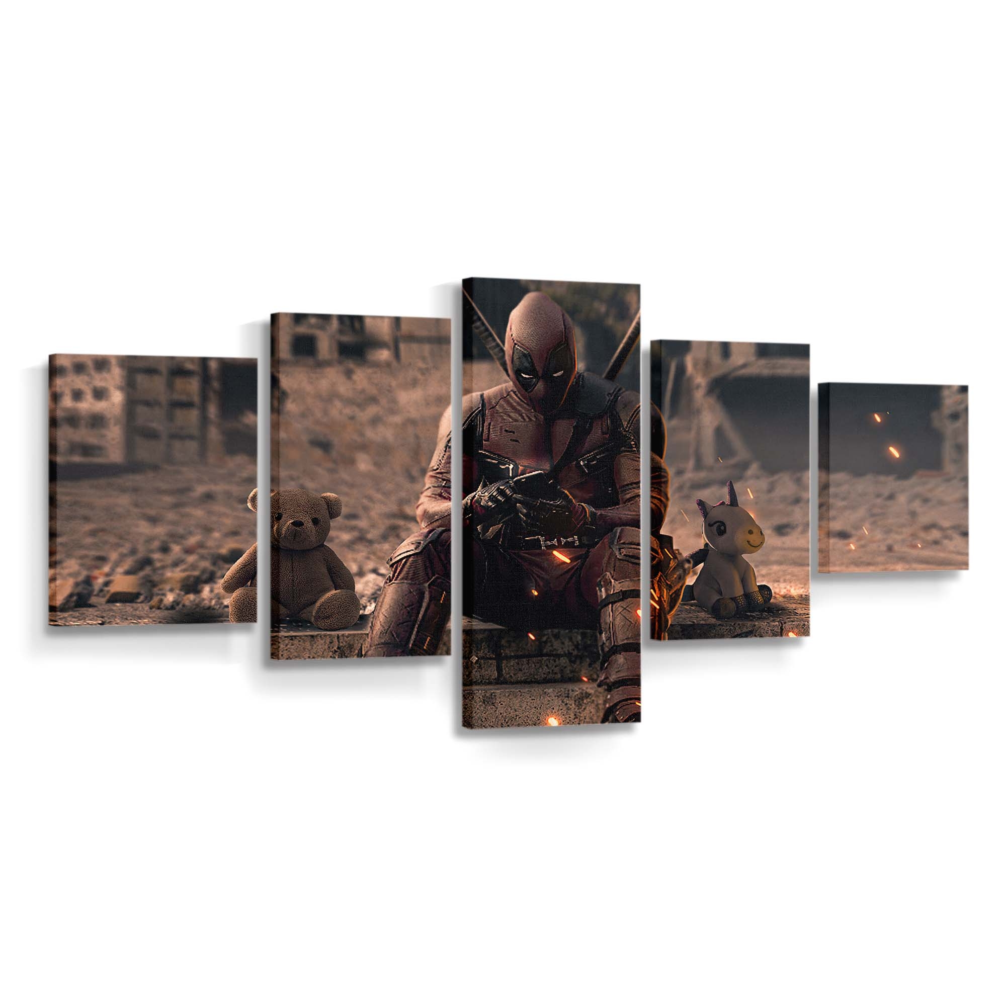 Deadpool: Wodka trinken Leinwandbild - Marvel Wanddeko