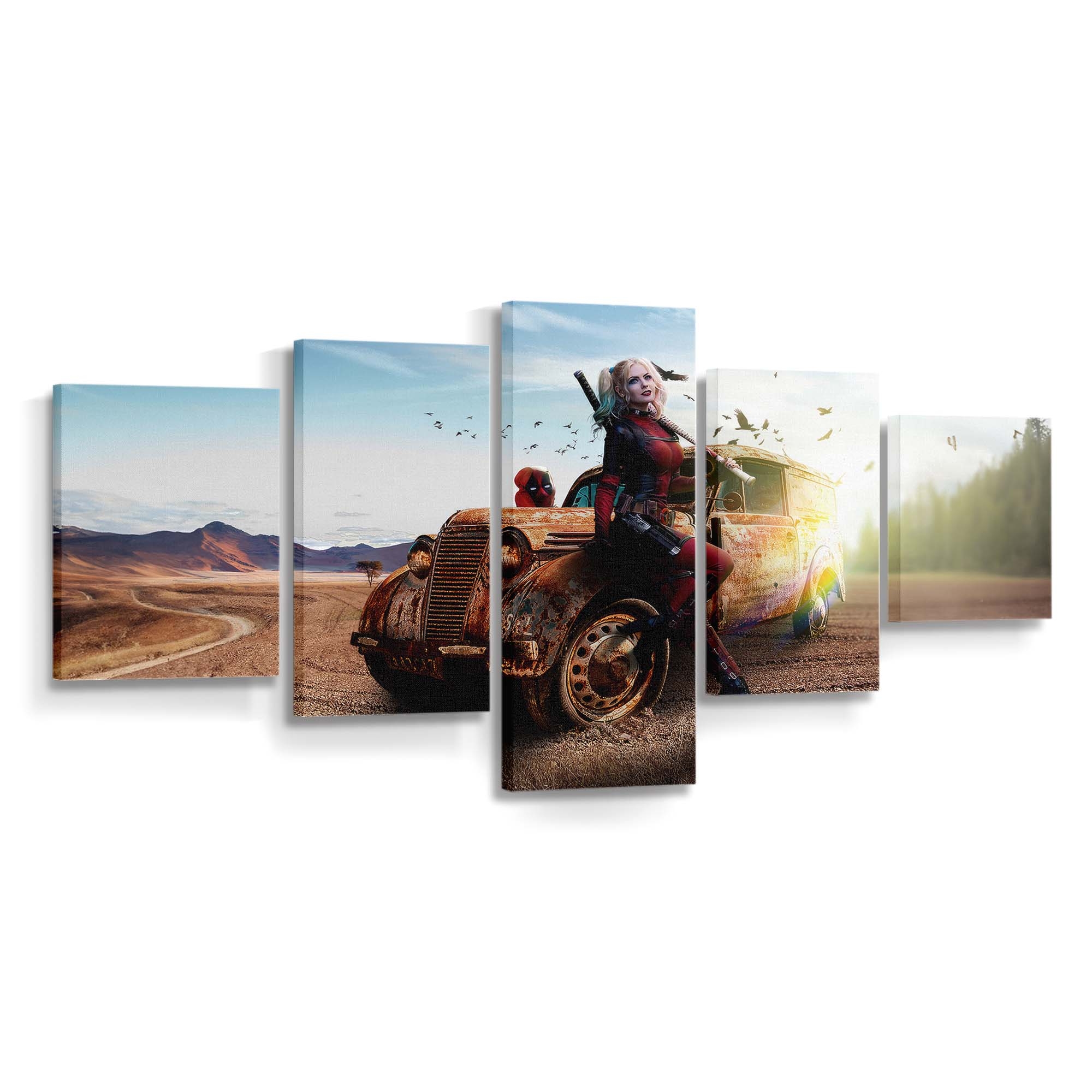 Deadpools weiblicher Kumpel macht sich auf den Weg Leinwandbild - Marvel Wanddeko