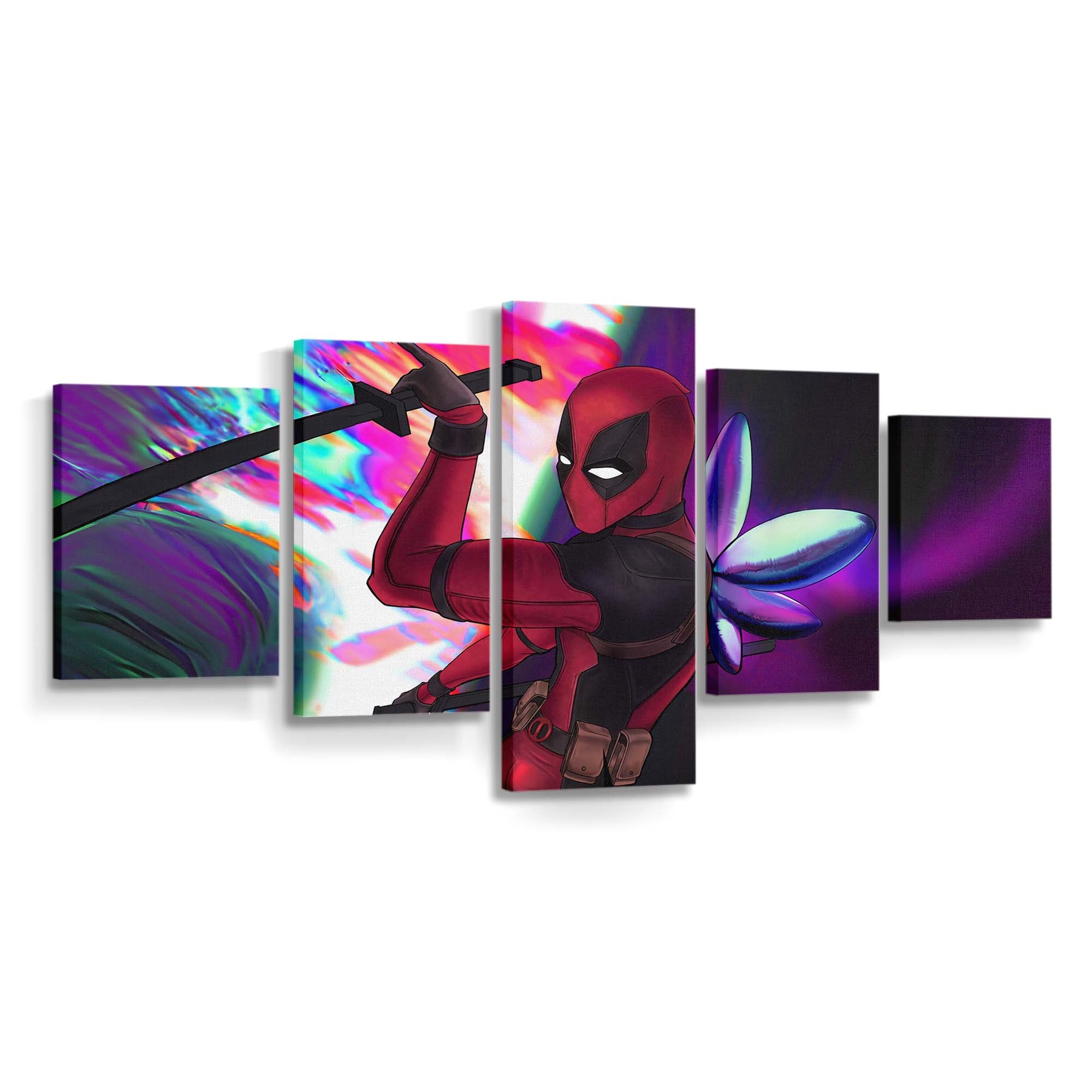 Deadpool Held 2 Leinwandbild - Marvel Wanddeko