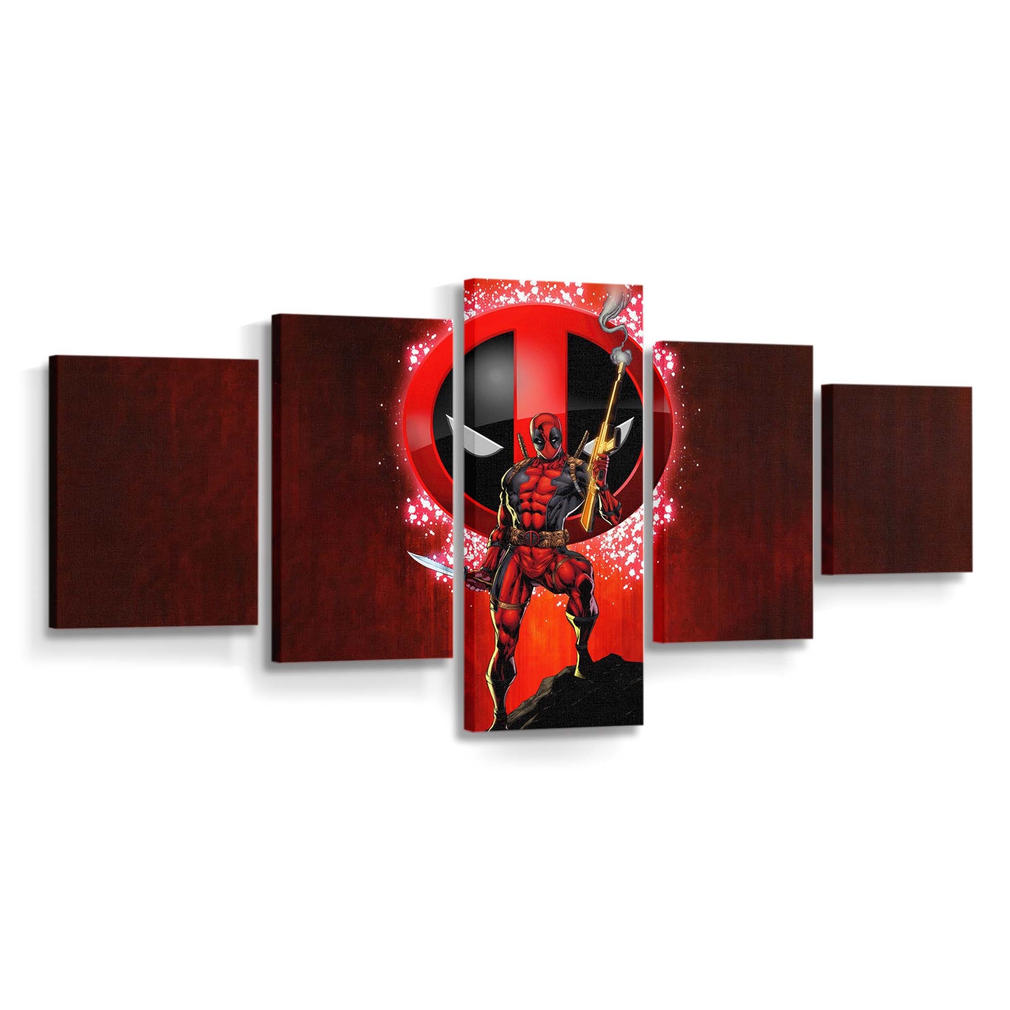 Deadpool Urkomische Heldentaten Leinwandbild - Marvel Wanddeko
