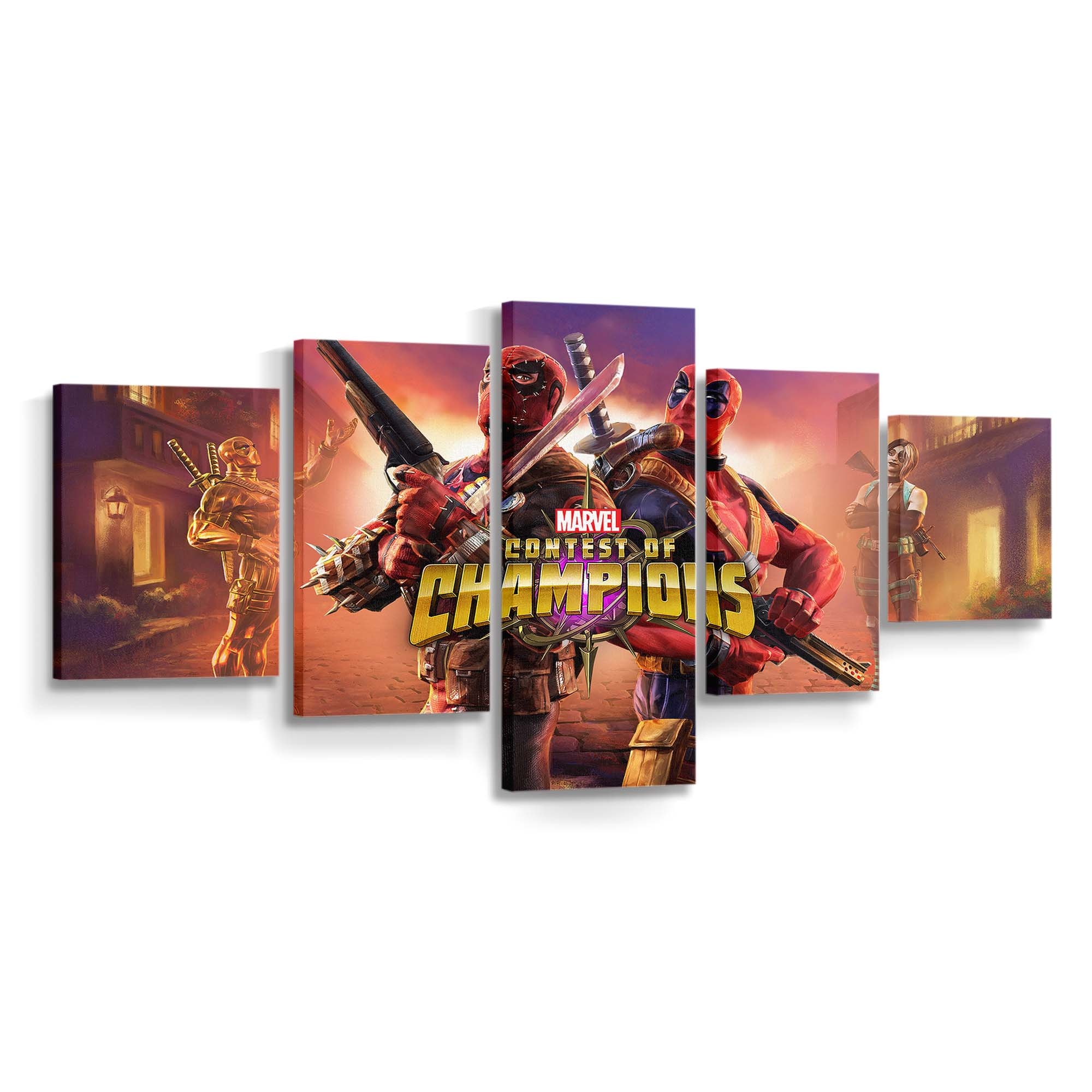 Deadpool Marvel Contest of Champions Leinwandbild - Marvel Wanddeko