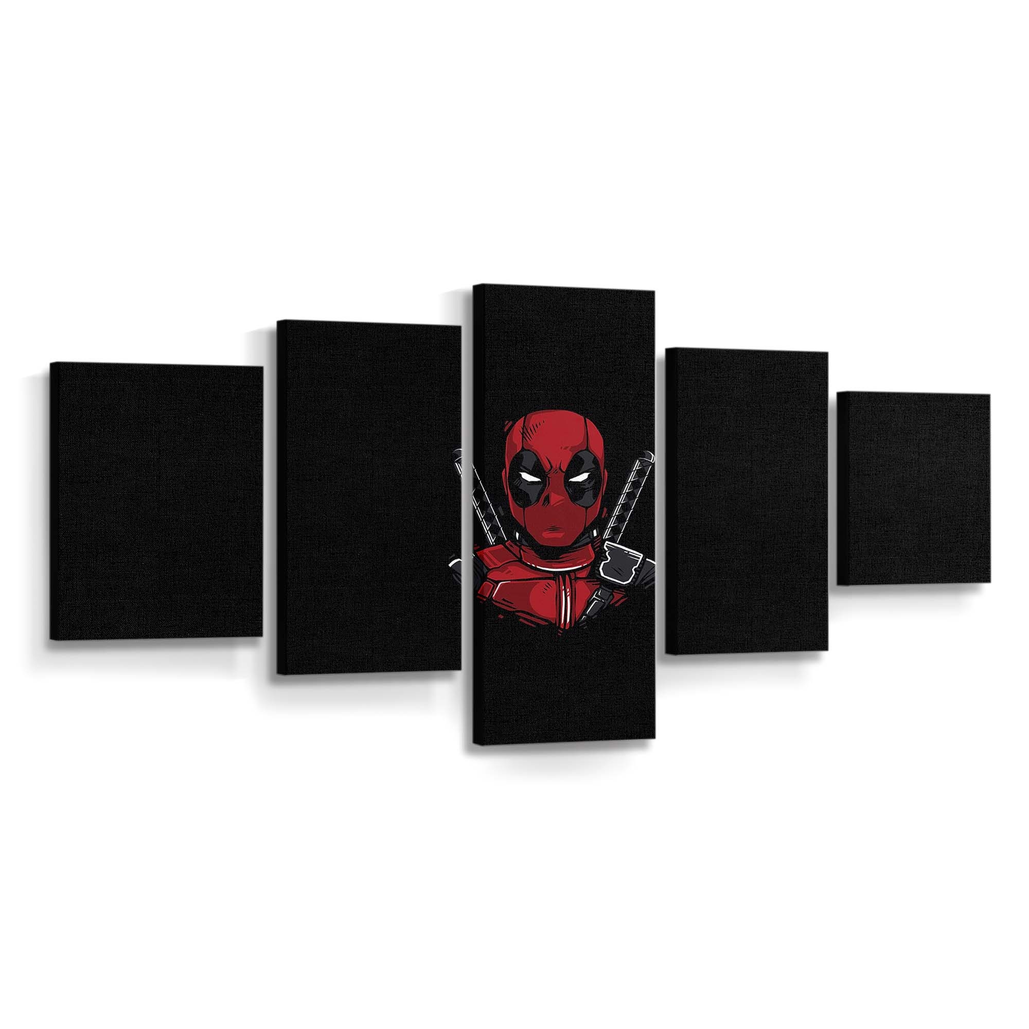 Deadpool Minimal 3 Leinwandbild - Marvel Wanddeko