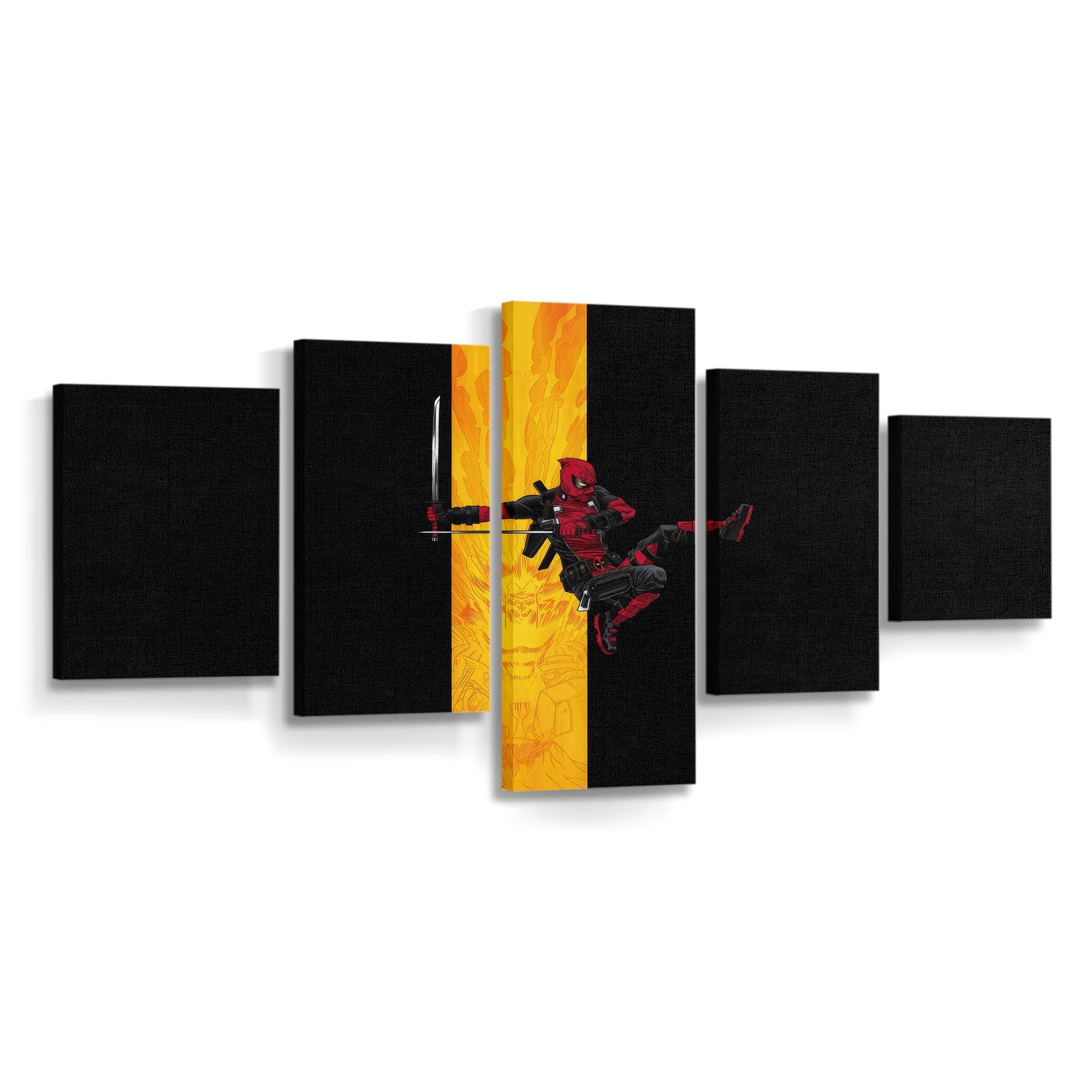 Deadpool Mosaik Wahnsinn Leinwandbild - Marvel Wanddeko