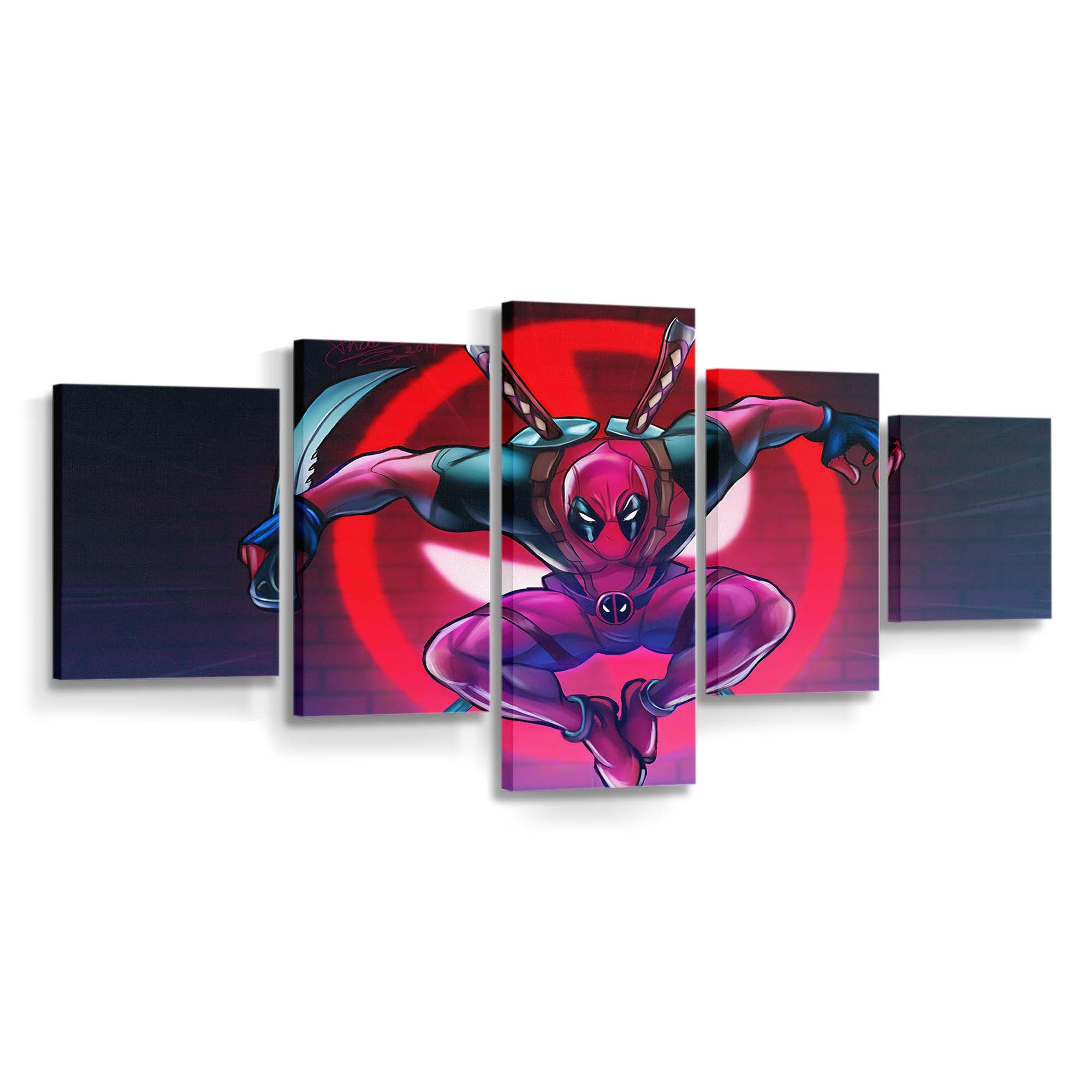 Deadpool Neue Artwork Leinwandbild - Marvel Wanddeko