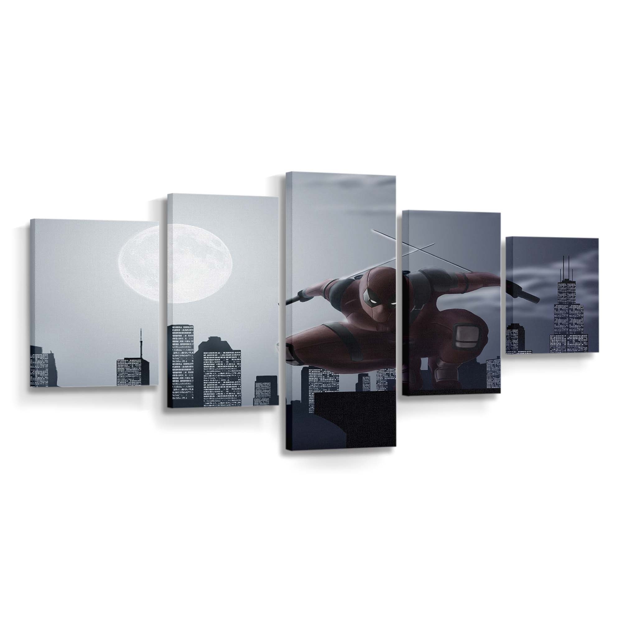 Deadpool Night Stalker Leinwandbild - Marvel Wanddeko