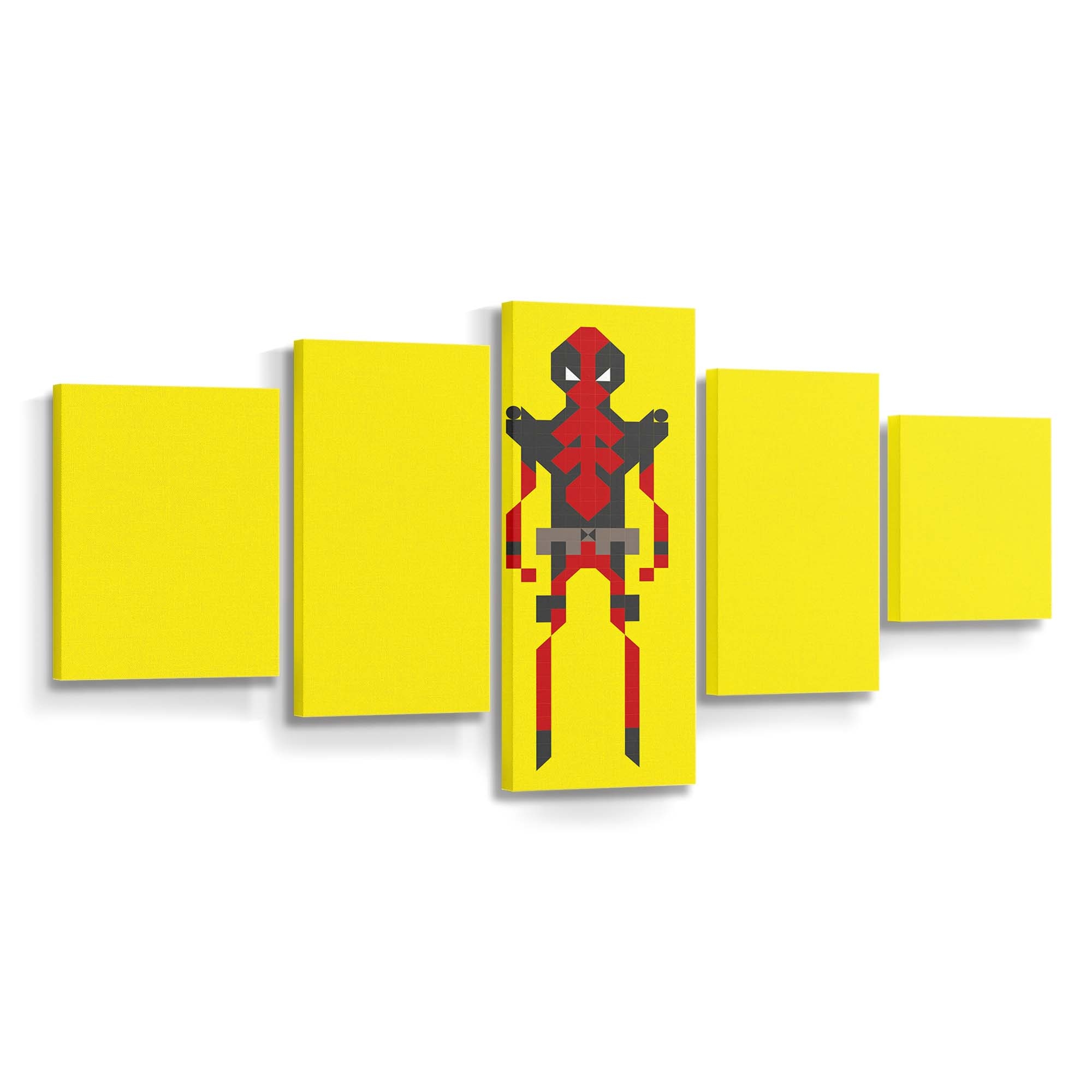 Deadpool Pixel Art Leinwandbild - Marvel Wanddeko
