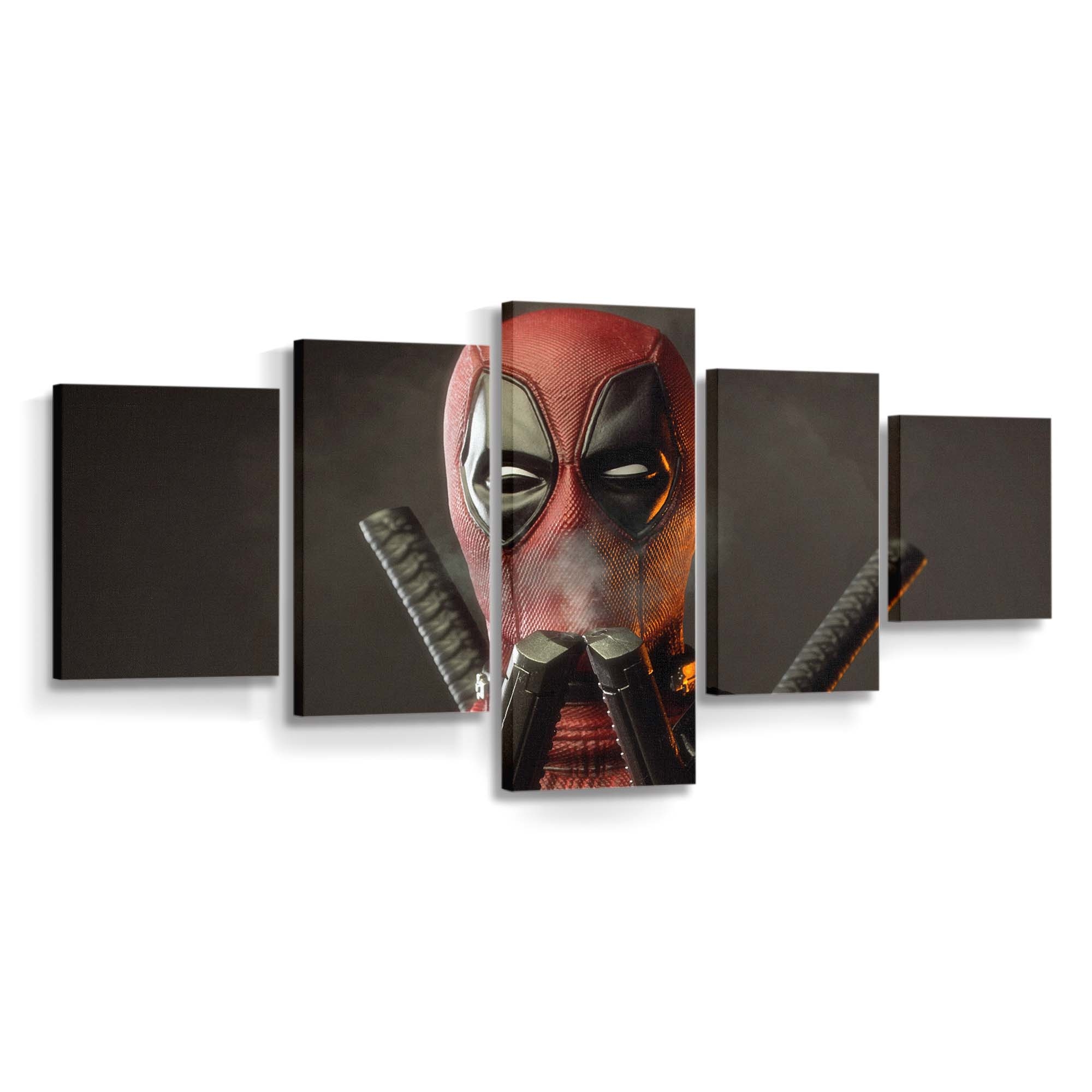 Deadpool Smells Smoke Of Two Guns Leinwandbild - Marvel Wanddeko