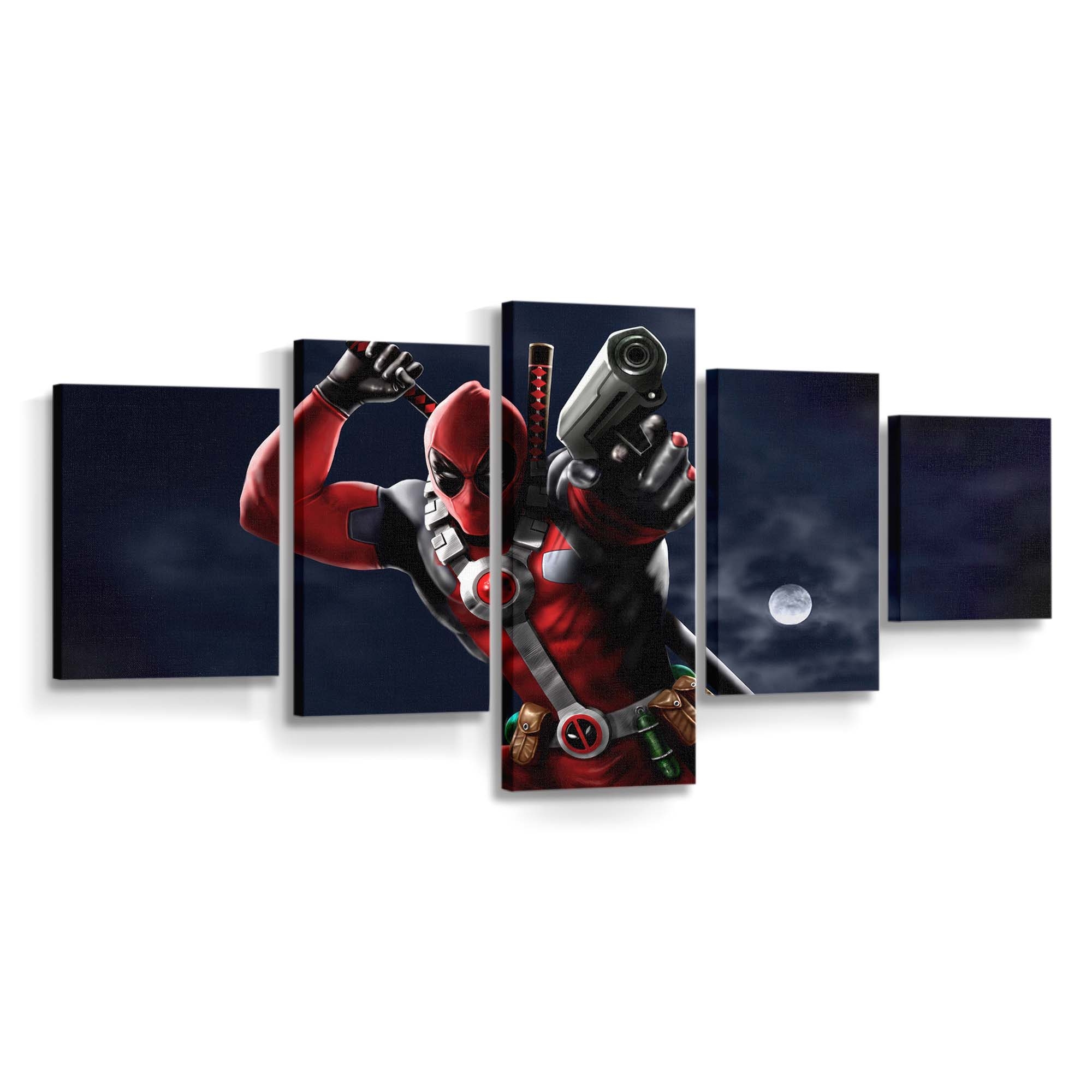 Deadpool Speed Paint Artwork Leinwandbild - Marvel Wanddeko