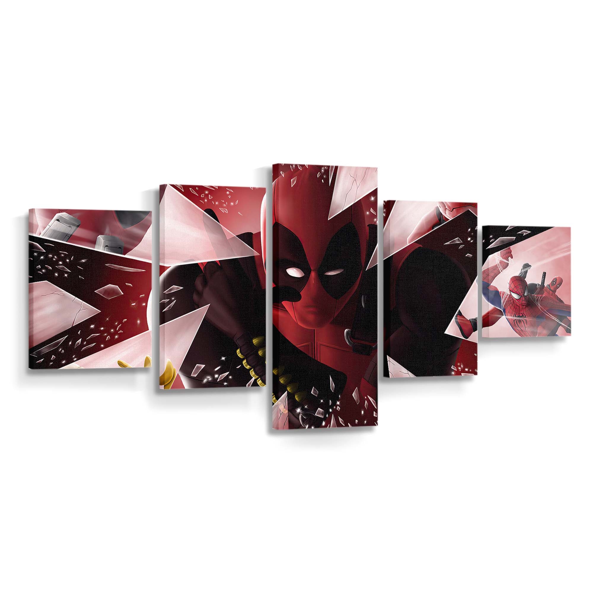 Deadpool Spidey Leinwandbild - Marvel Wanddeko