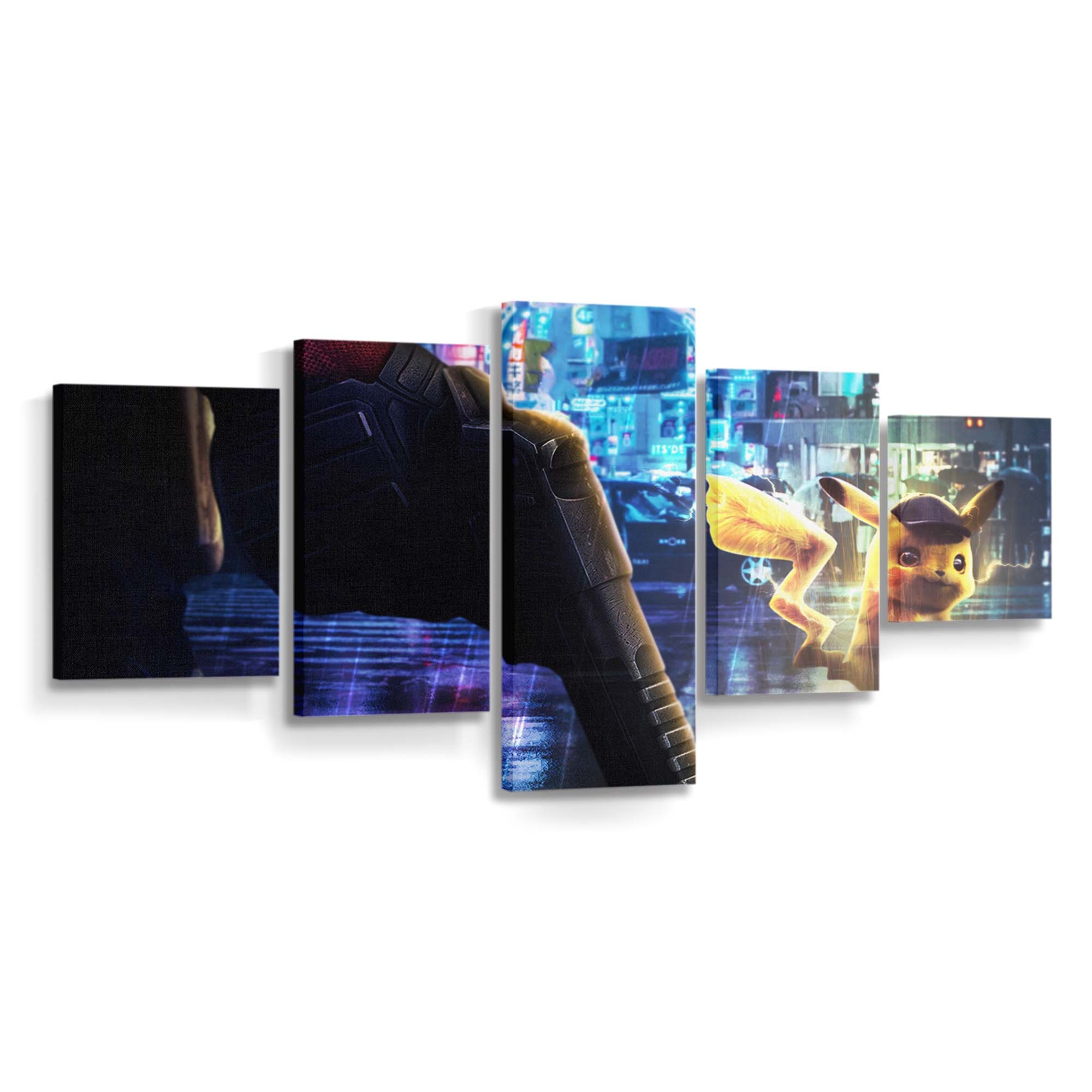 Deadpool vs. Pikachu 2019 Leinwandbild - Marvel Wanddeko