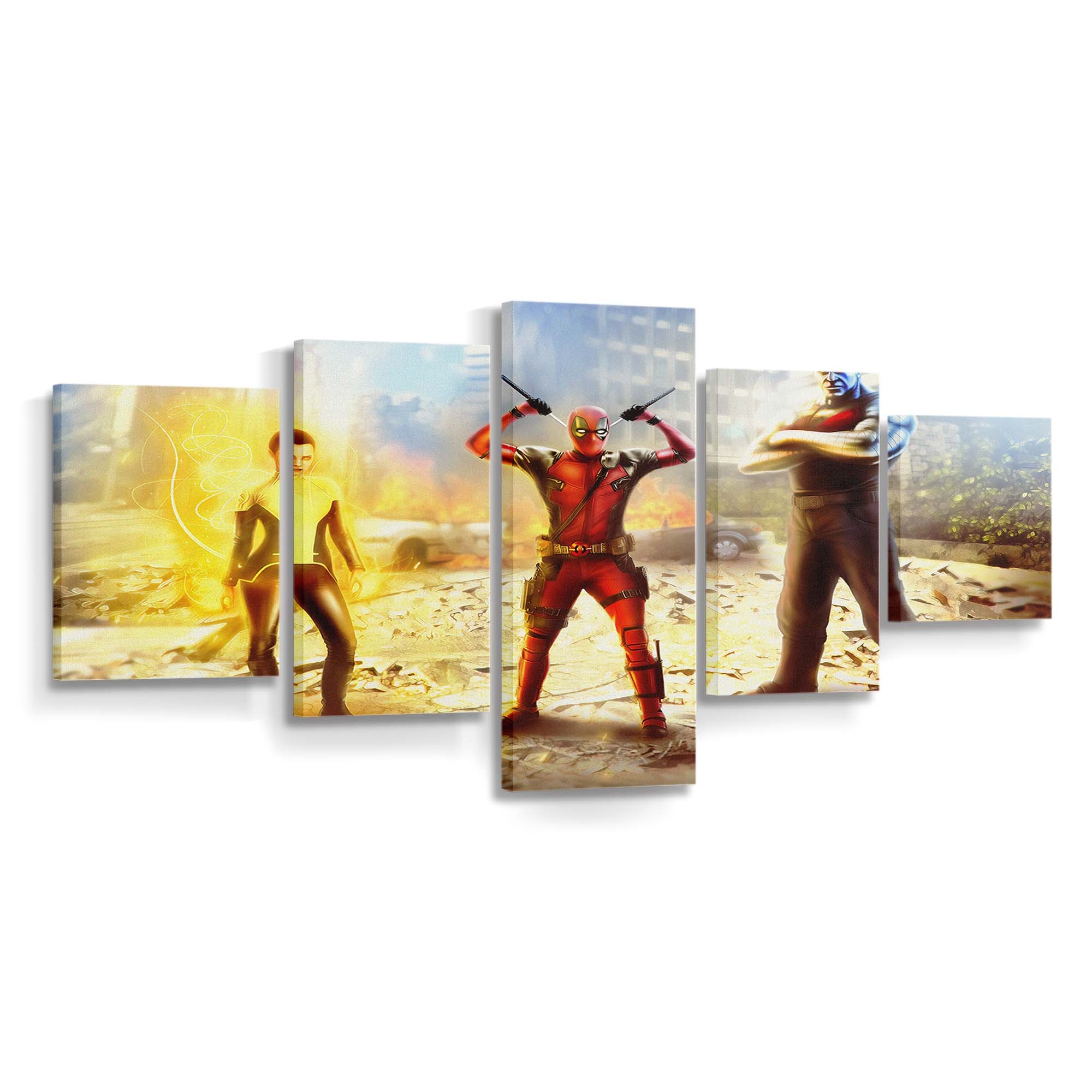 Deadpool X Force Leinwandbild - Marvel Wanddeko