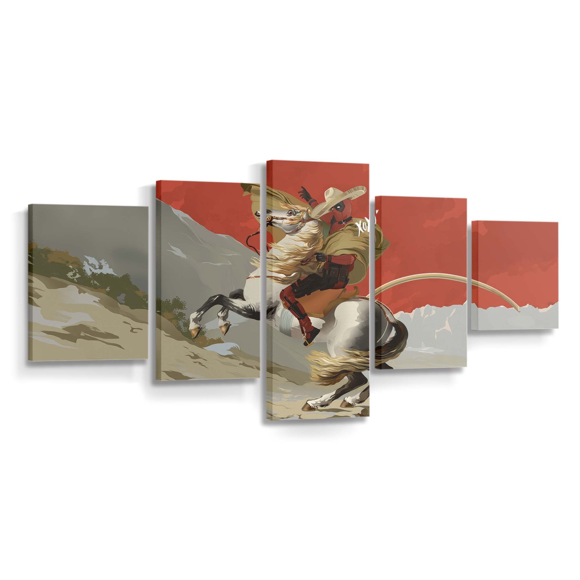 Deadpool X Napoleon Leinwandbild - Marvel Wanddeko