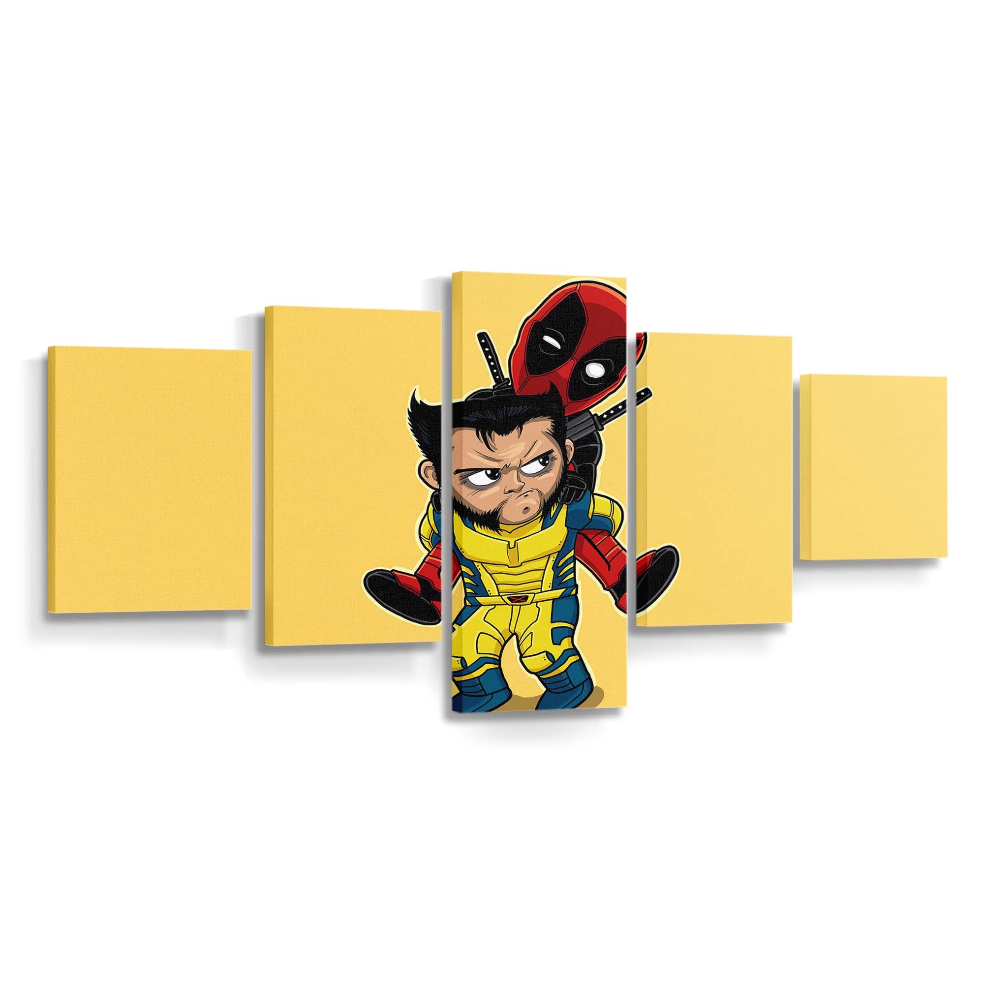 Deadpool X Wolverine Duo Leinwandbild - Marvel Wanddeko