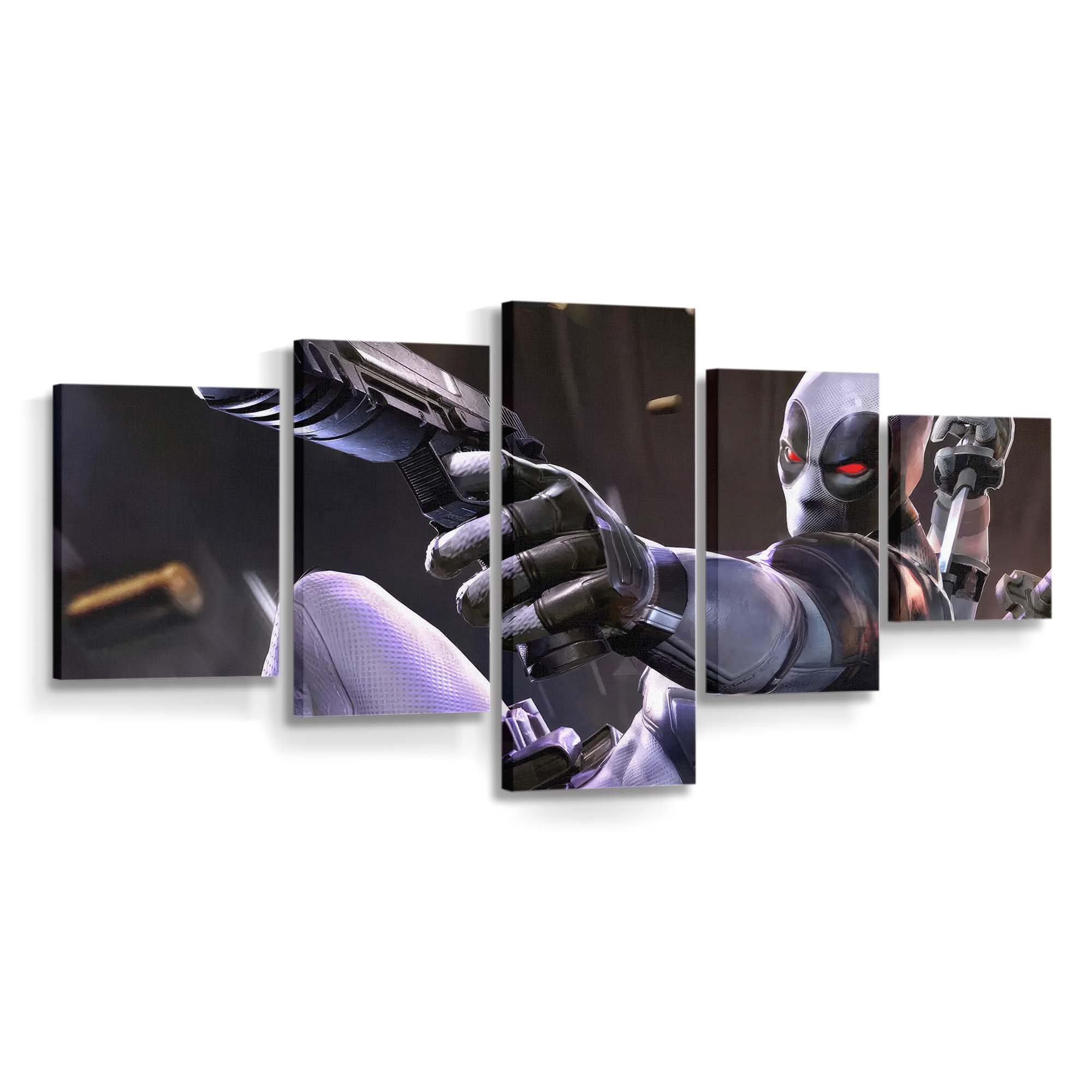 Marvel Duell Deadpool Familie Leinwandbild - Marvel Wanddeko