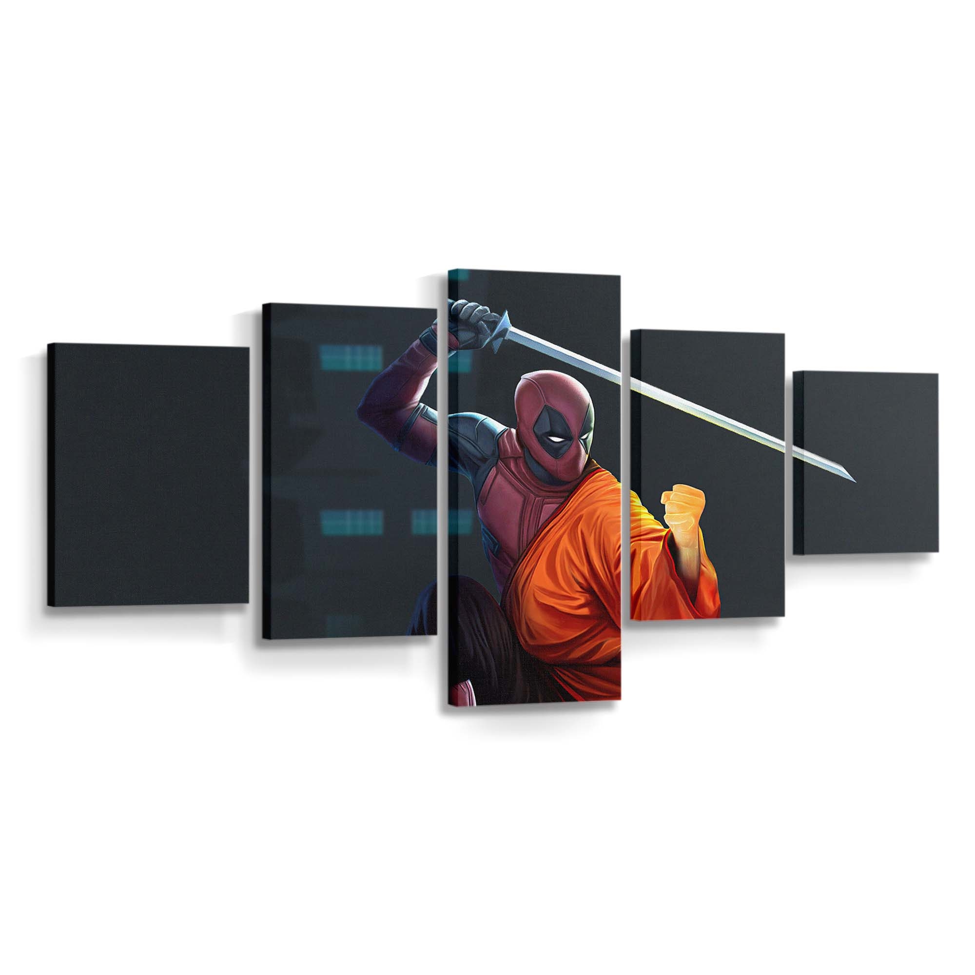 Moon Knight X Deadpool Leinwandbild - Marvel Wanddeko