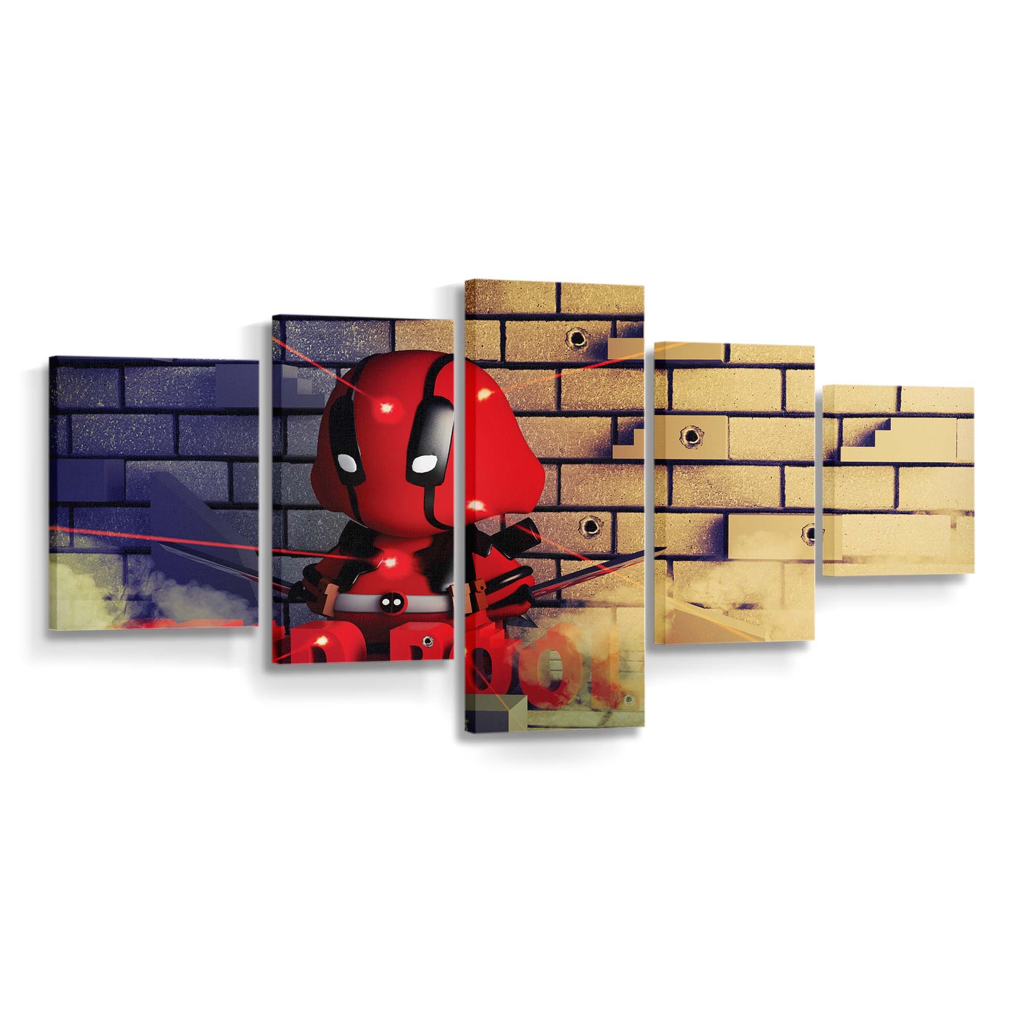 Negasonic Teenage Warhead und Deadpool Leinwandbild - Marvel Wanddeko