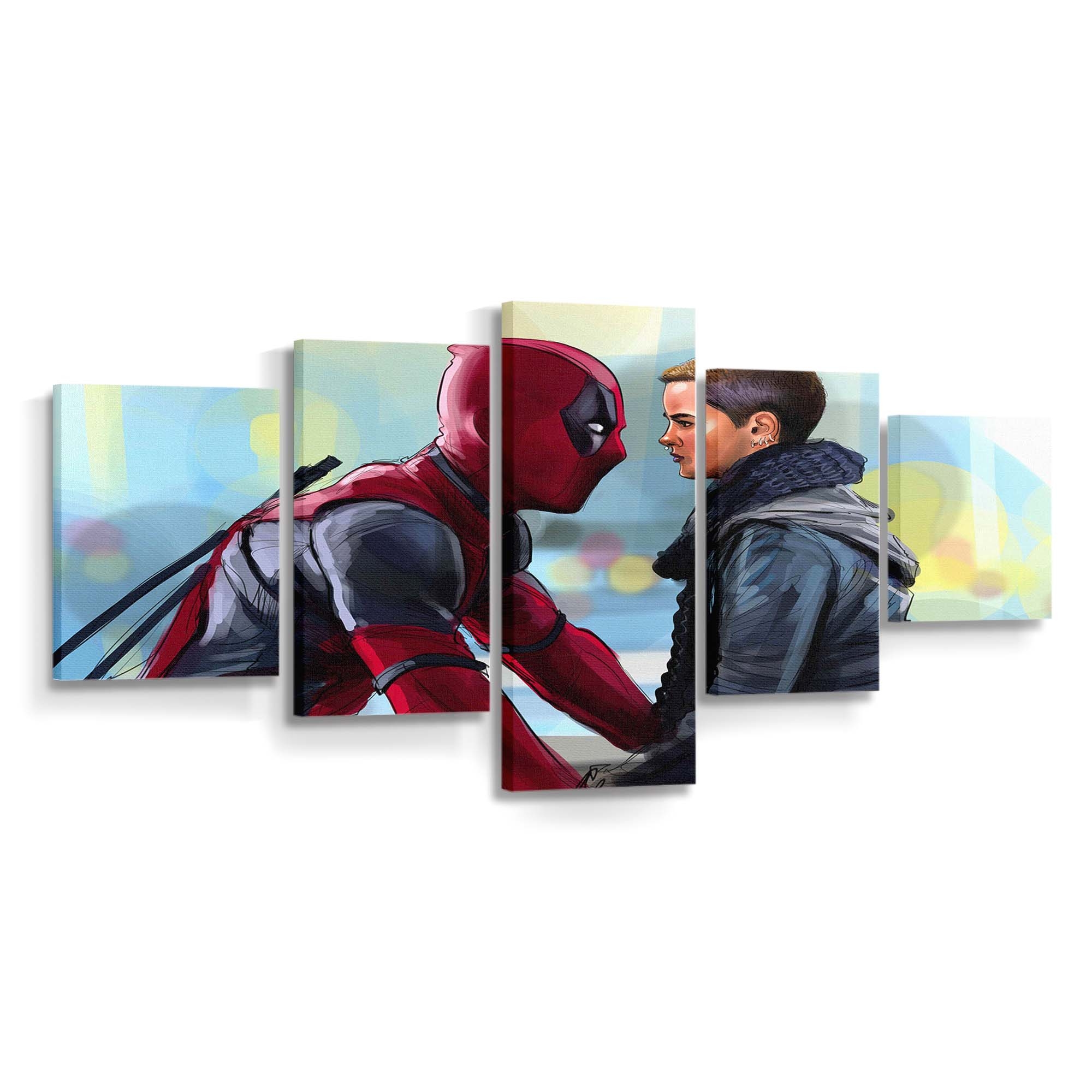 Negasonic Teenage Warhead und Deadpool 2 Leinwandbild - Marvel Wanddeko