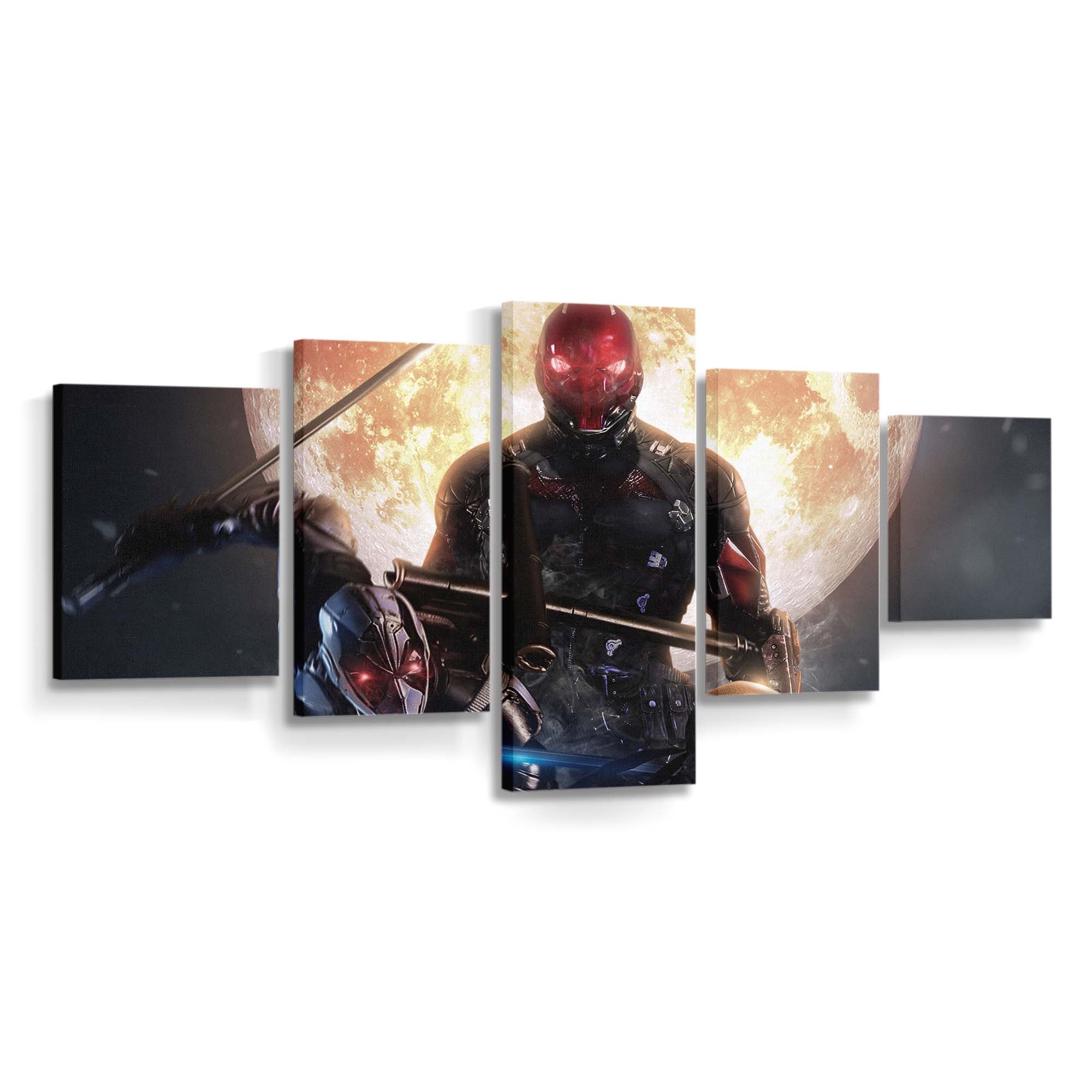 Red Hood x Deadpool x Deathstroke Leinwandbild - Marvel Wanddeko